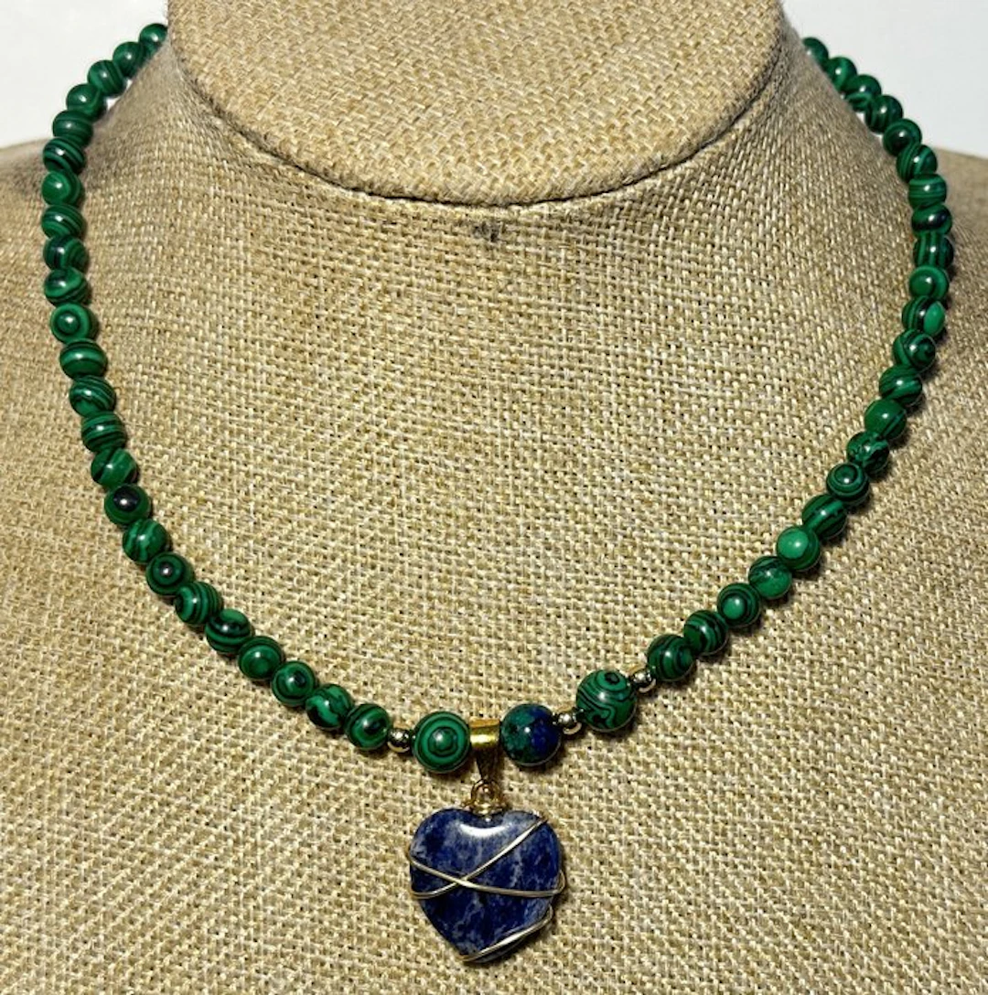 Malachite; Azurmalaquita and Natural lapis lazuli