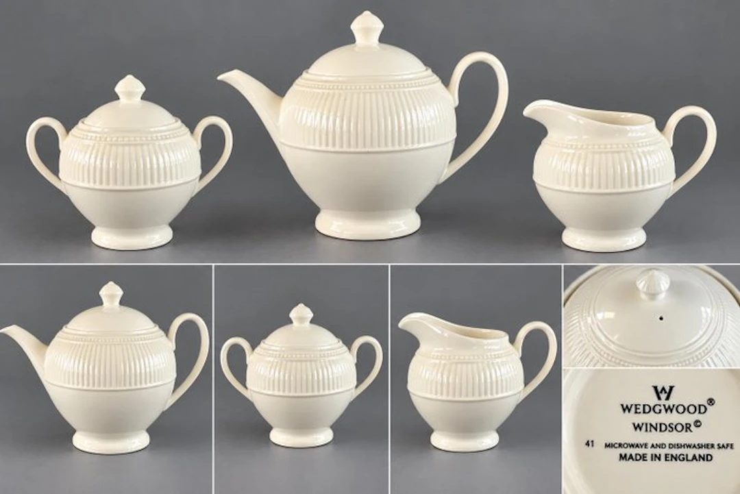 Wedgwood - Tea service (3) - Windsor - Earthenware - 3-piece tea service