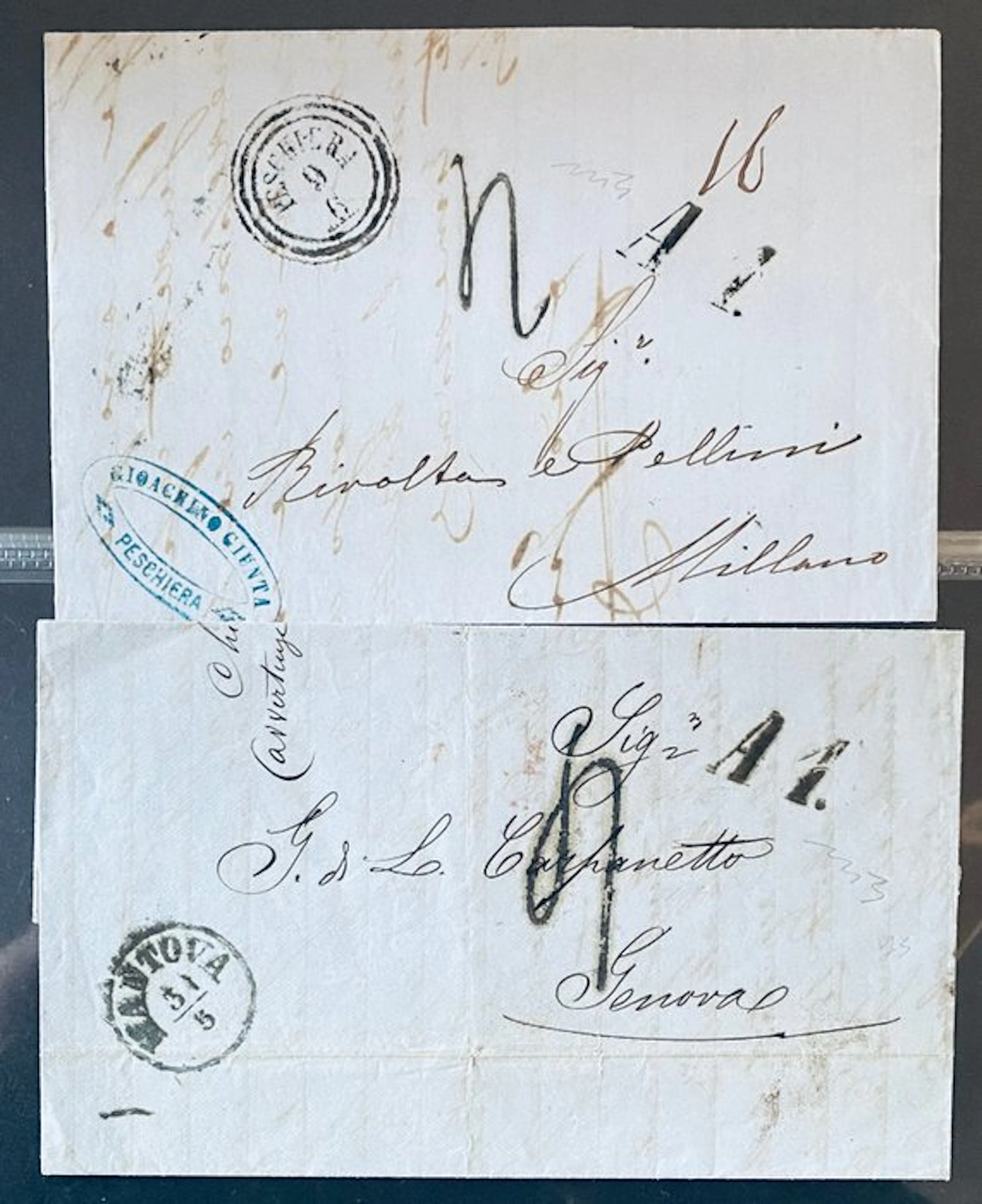 Austria 1862/1863 - Lombardo-Veneto 1863 stamp