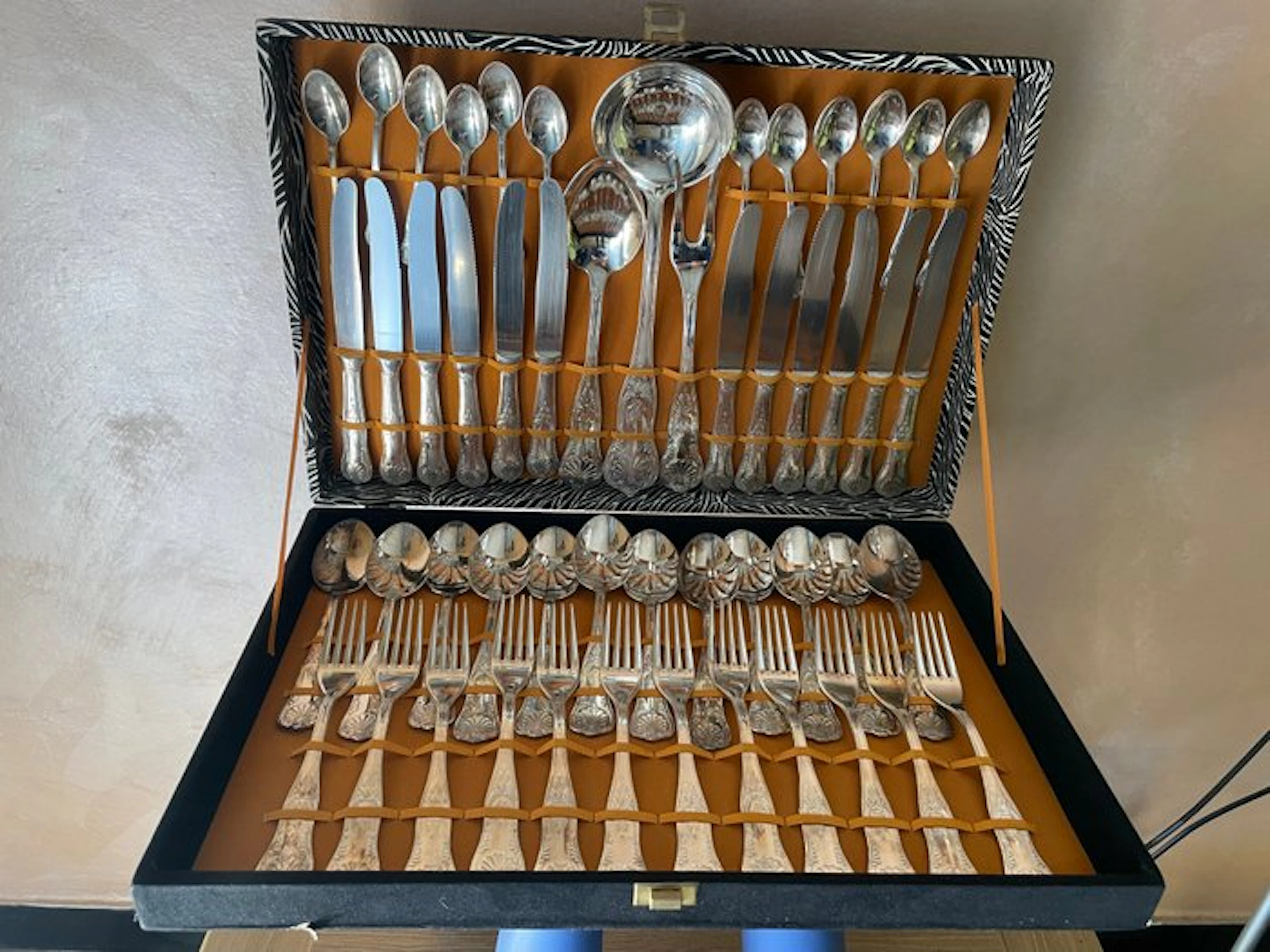 Cutlery set for 12 (51) - Steel, Silverplated