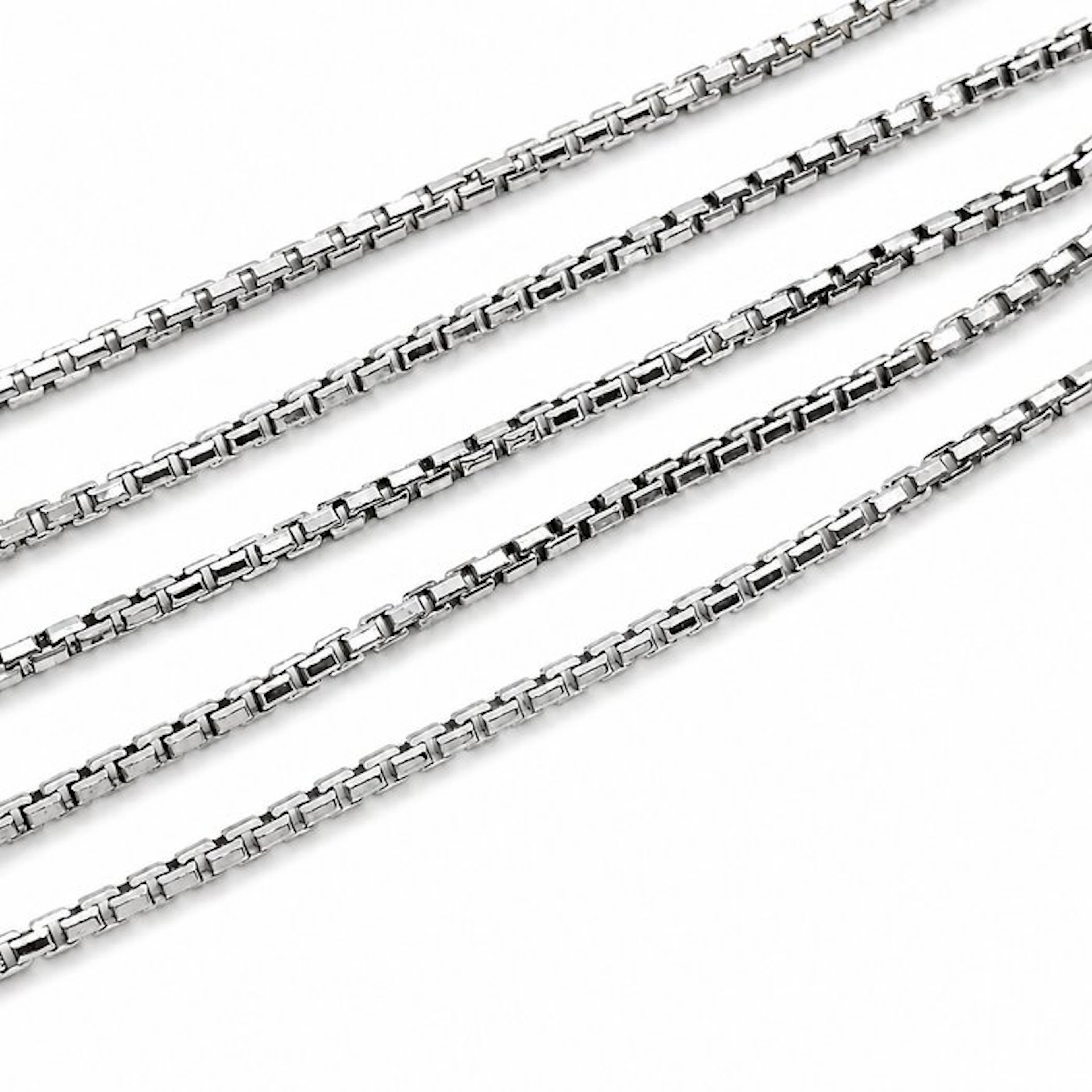 Necklace - 18 kt. White gold - Made in Italy - Handmade