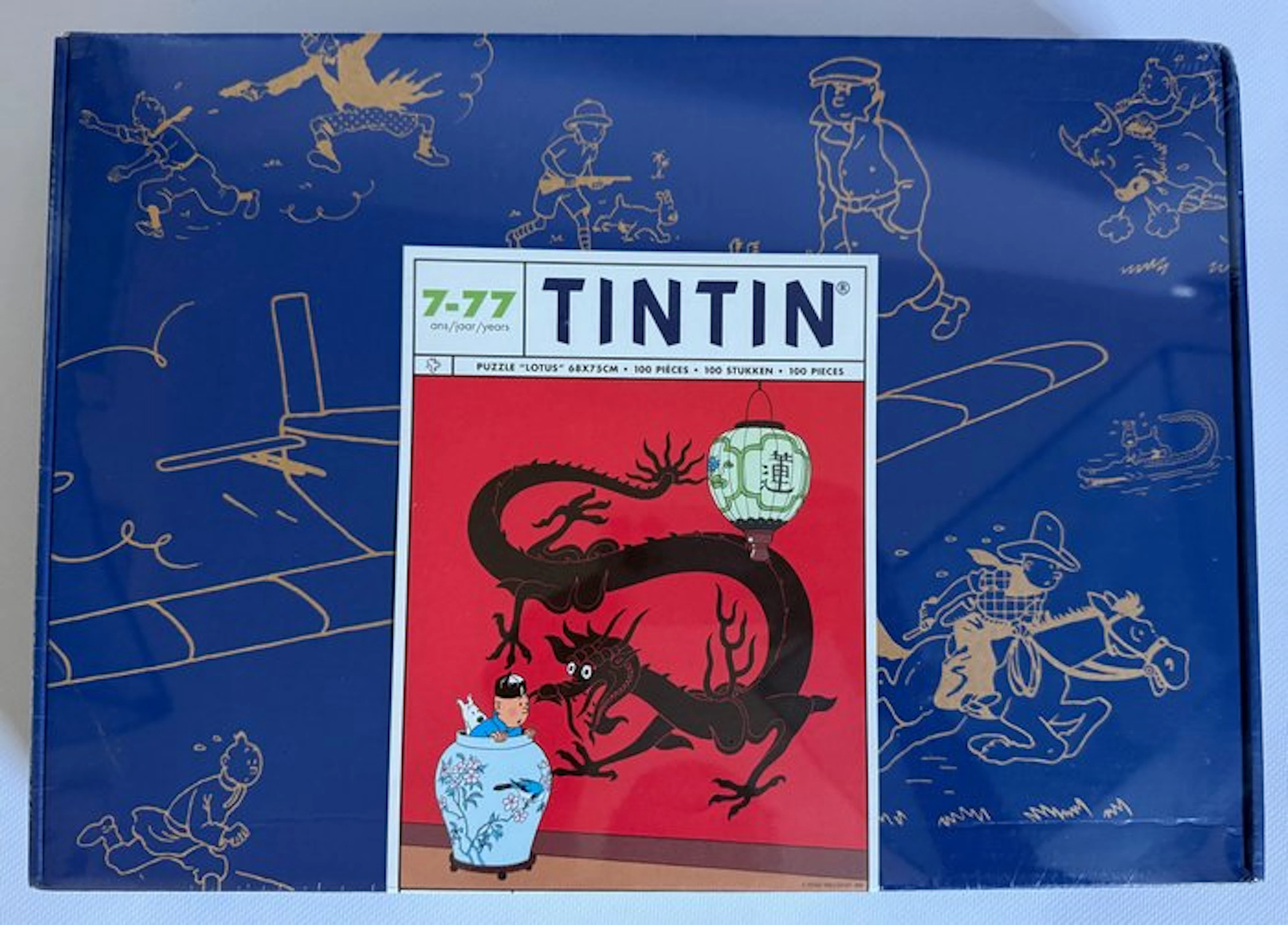 Hergé - 1 Puzzle - Tintin - Le Lotus Bleu - Puzzle 100 pièces