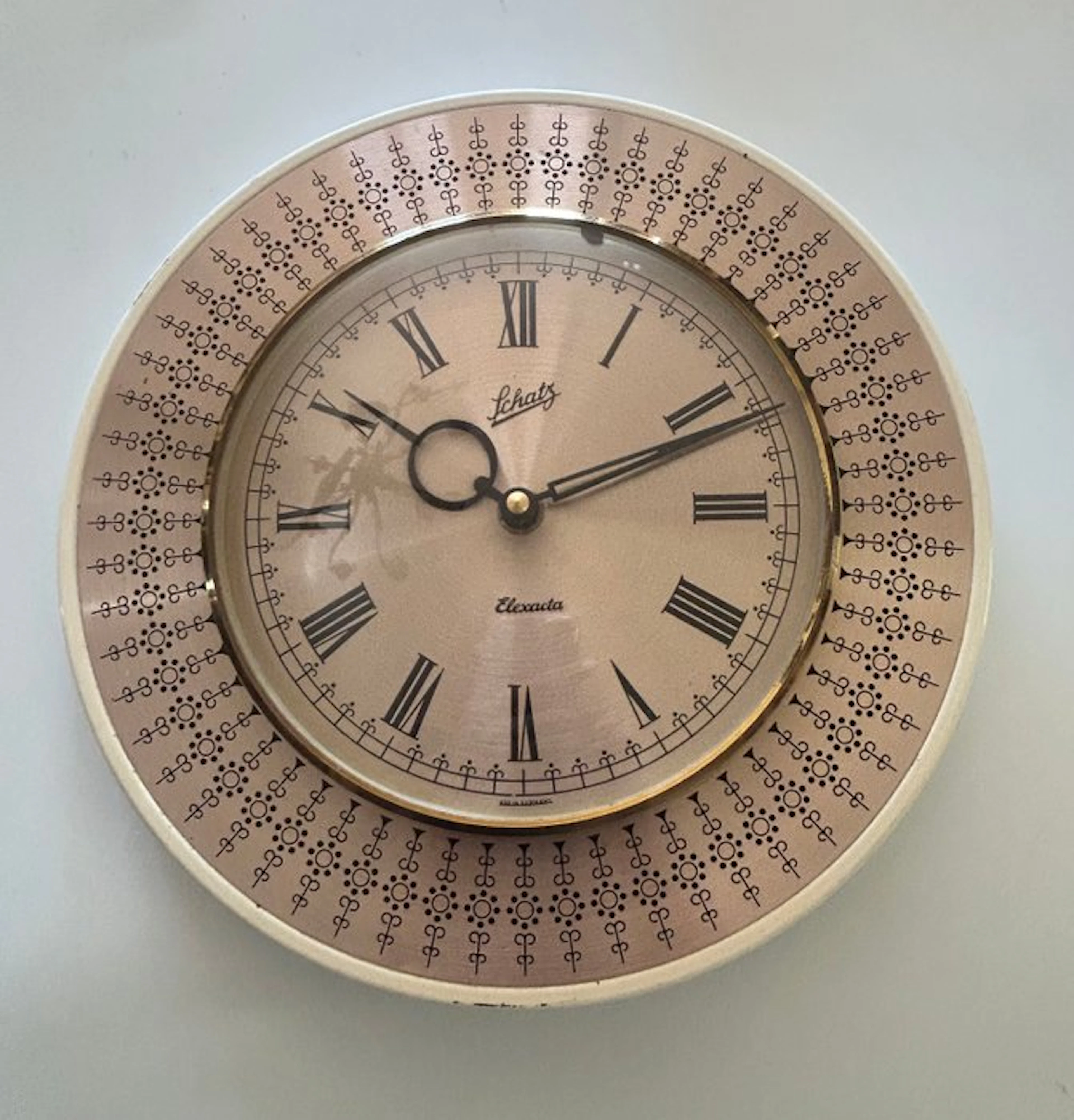 Wall clock - Schatz Elaxacta - Vintage Steel - 1960-1970 - August Schatz & Sons