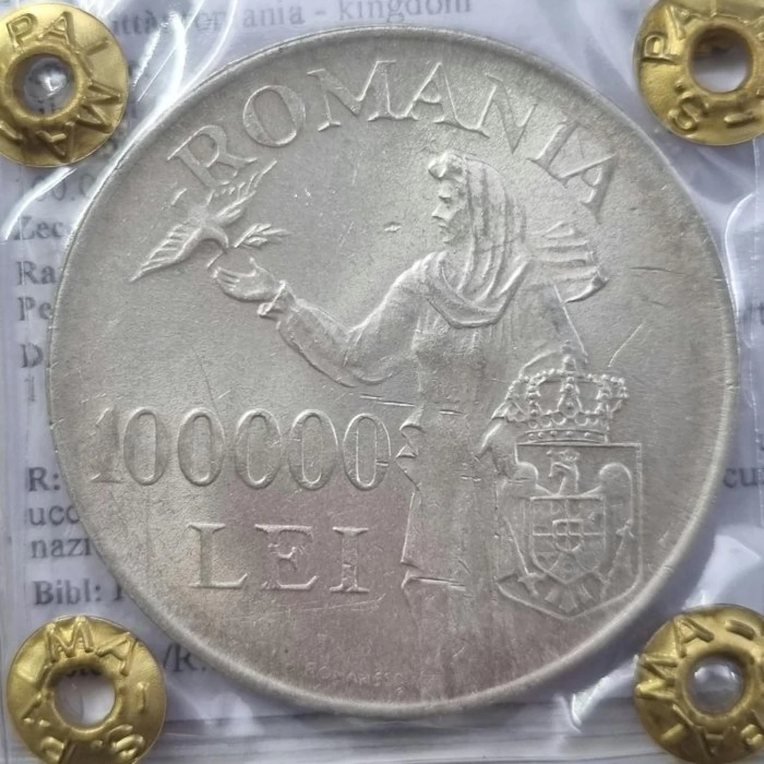 Romania. Mihai I. 100000 Lei 1946 (No reserve price)