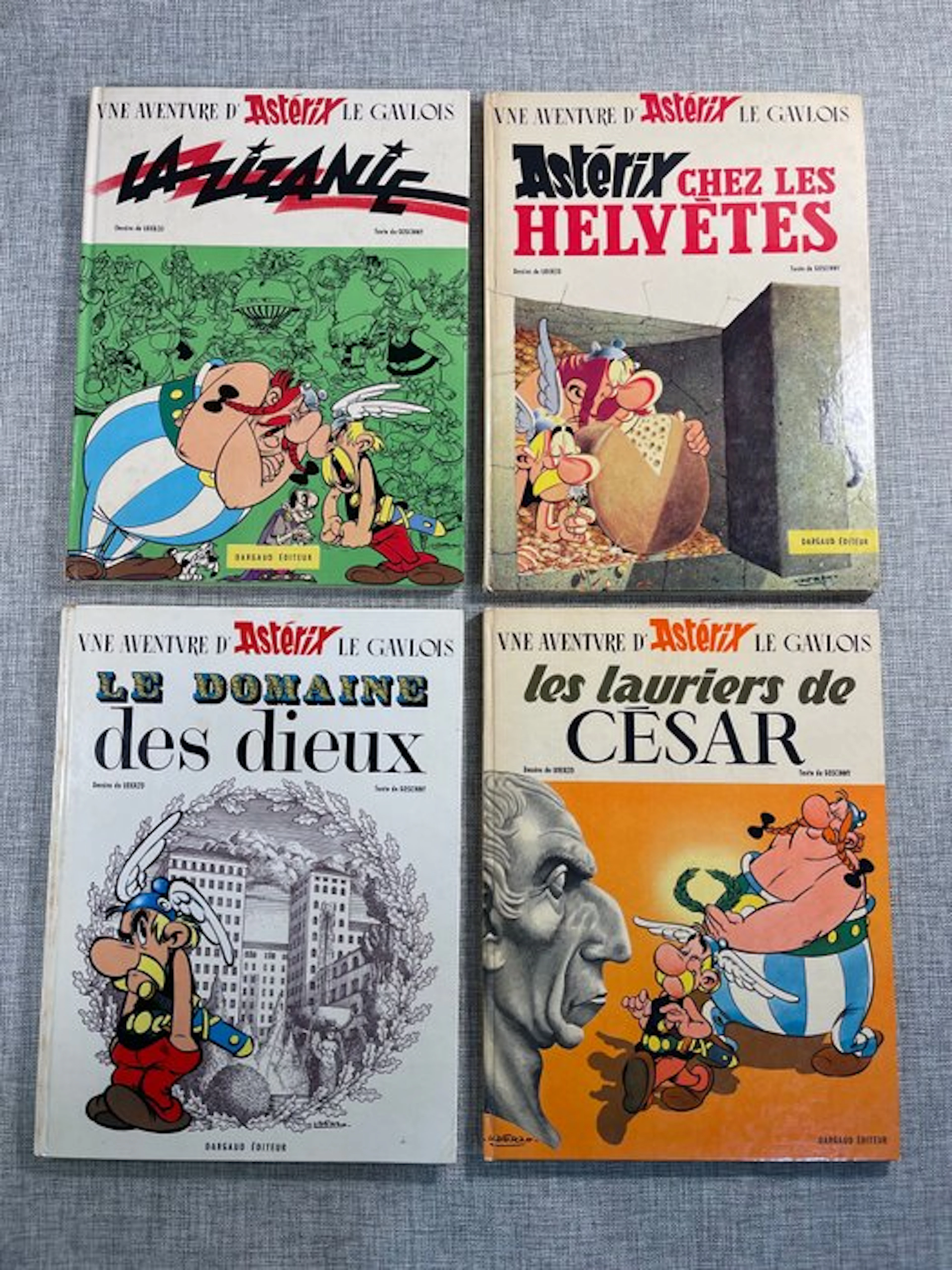 Asterix T15 à T18 - 4x C - 4 Album - First edition - 1970/1972