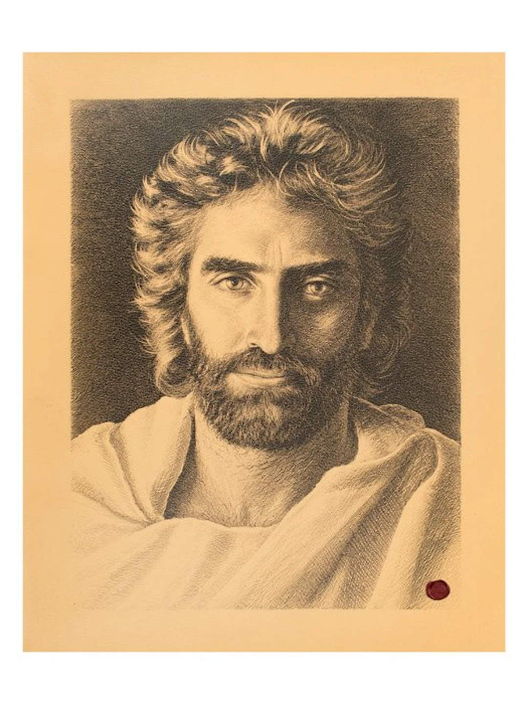 The True Face of Jesus – Leather Print - Tapestry - 65.5 cm - 49.5 cm