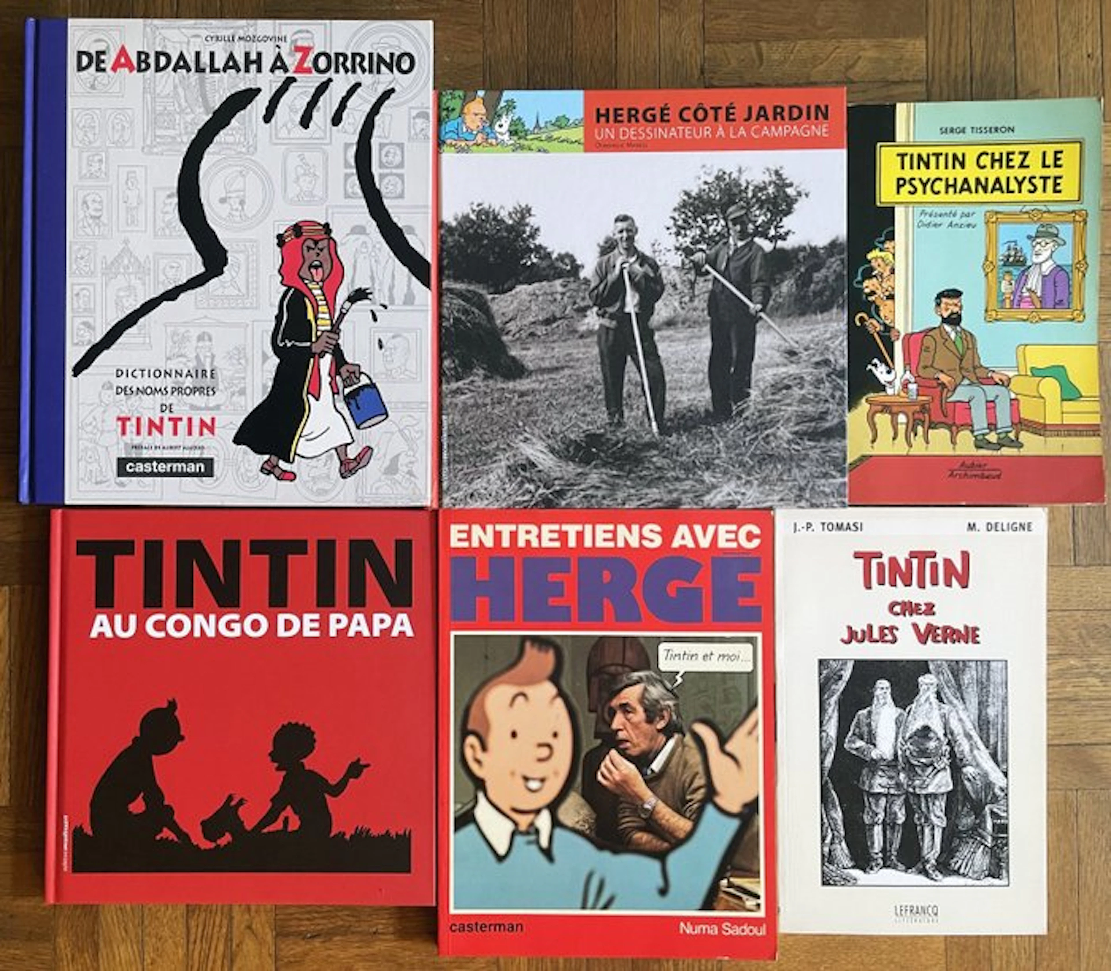 Tintin, Hergé - Ouvrages autour de Tintin et Hergé - 3x C...