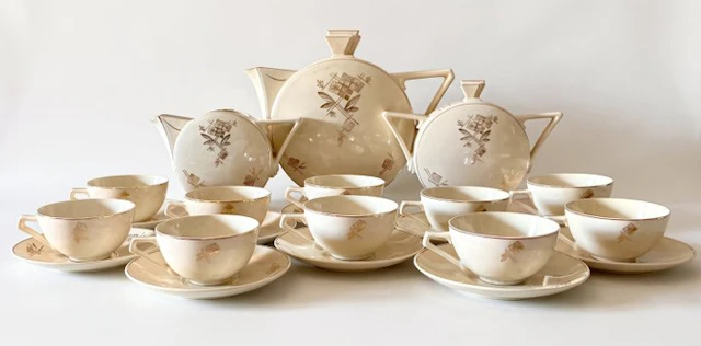 Tea service (23) - Service à thé pour 10 personnes des années 1930