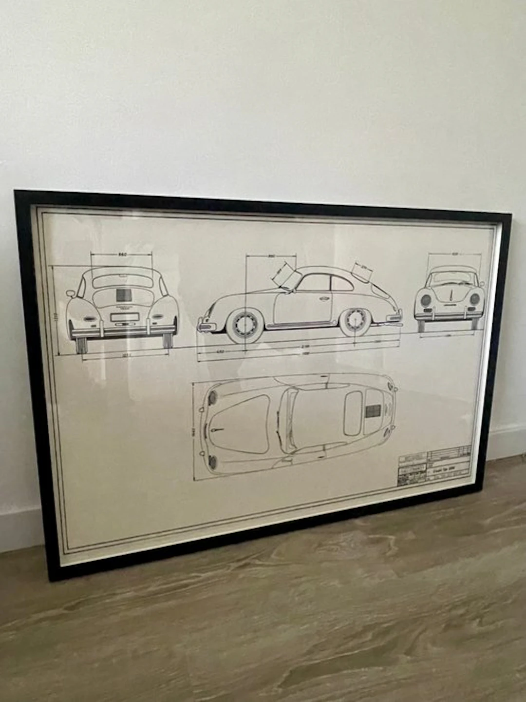 Porsche 356 - Technical Drawing - Frame - Design