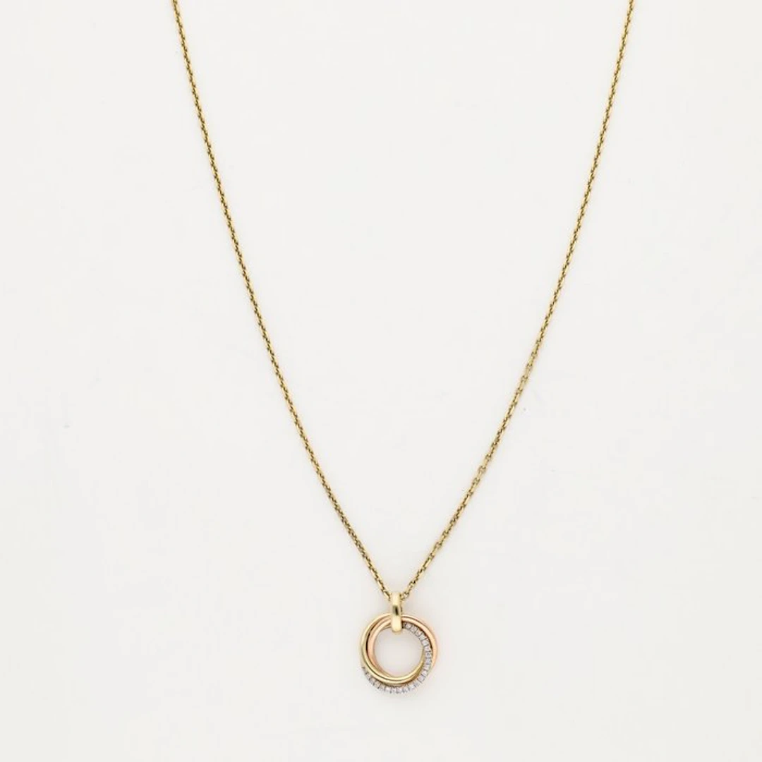 Necklace with pendant - 14 kt