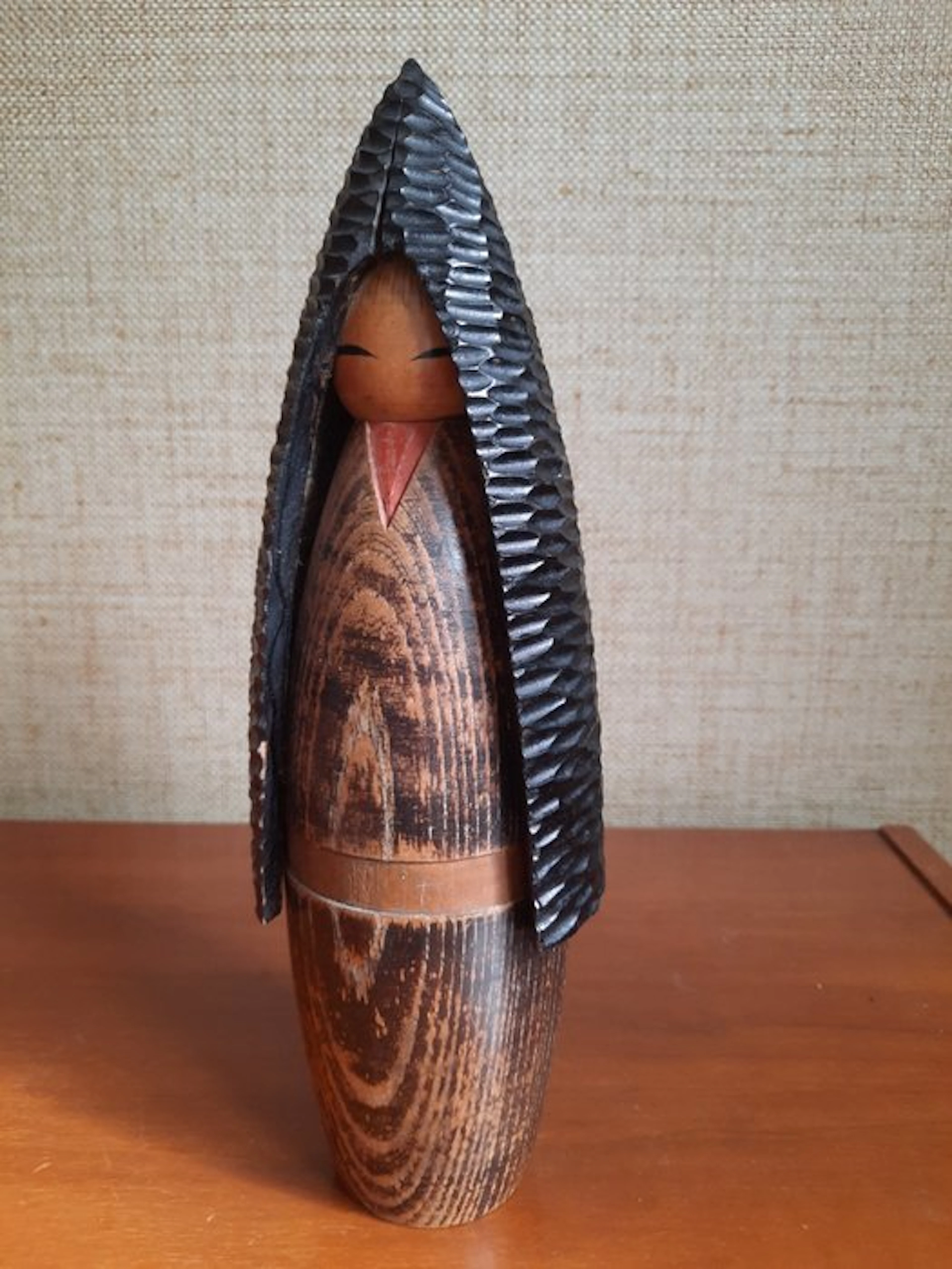 Vintage kokeshi Fuyu no Shōjo (Winter Girl)