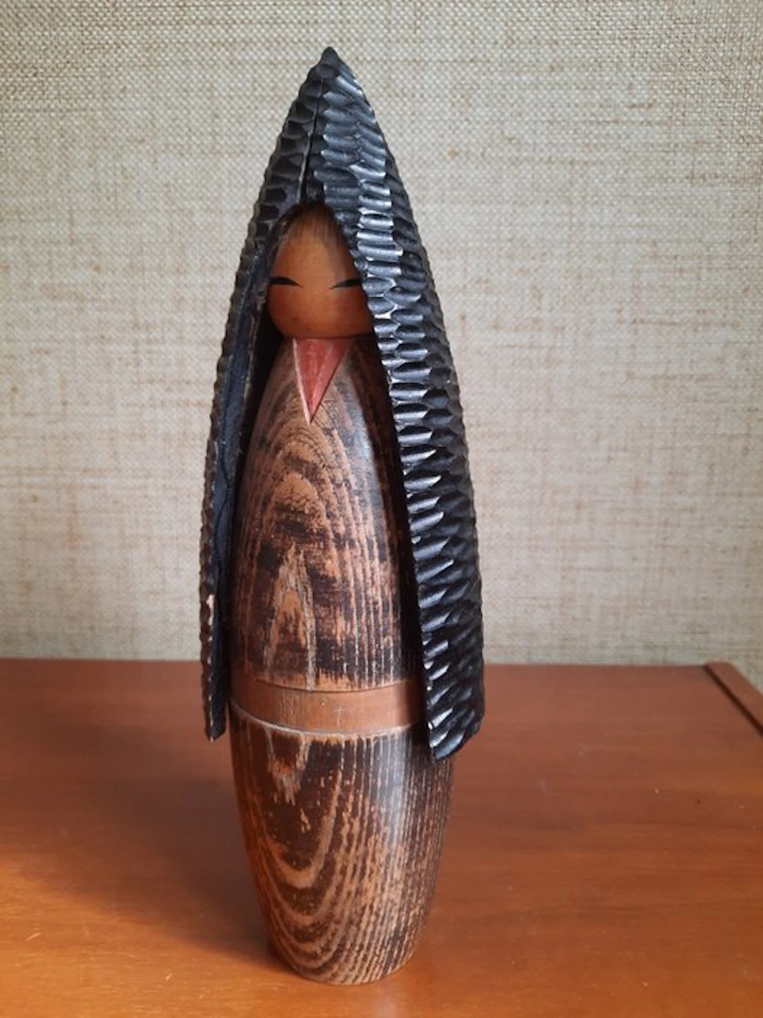 Vintage kokeshi Fuyu no Shōjo (Winter Girl)