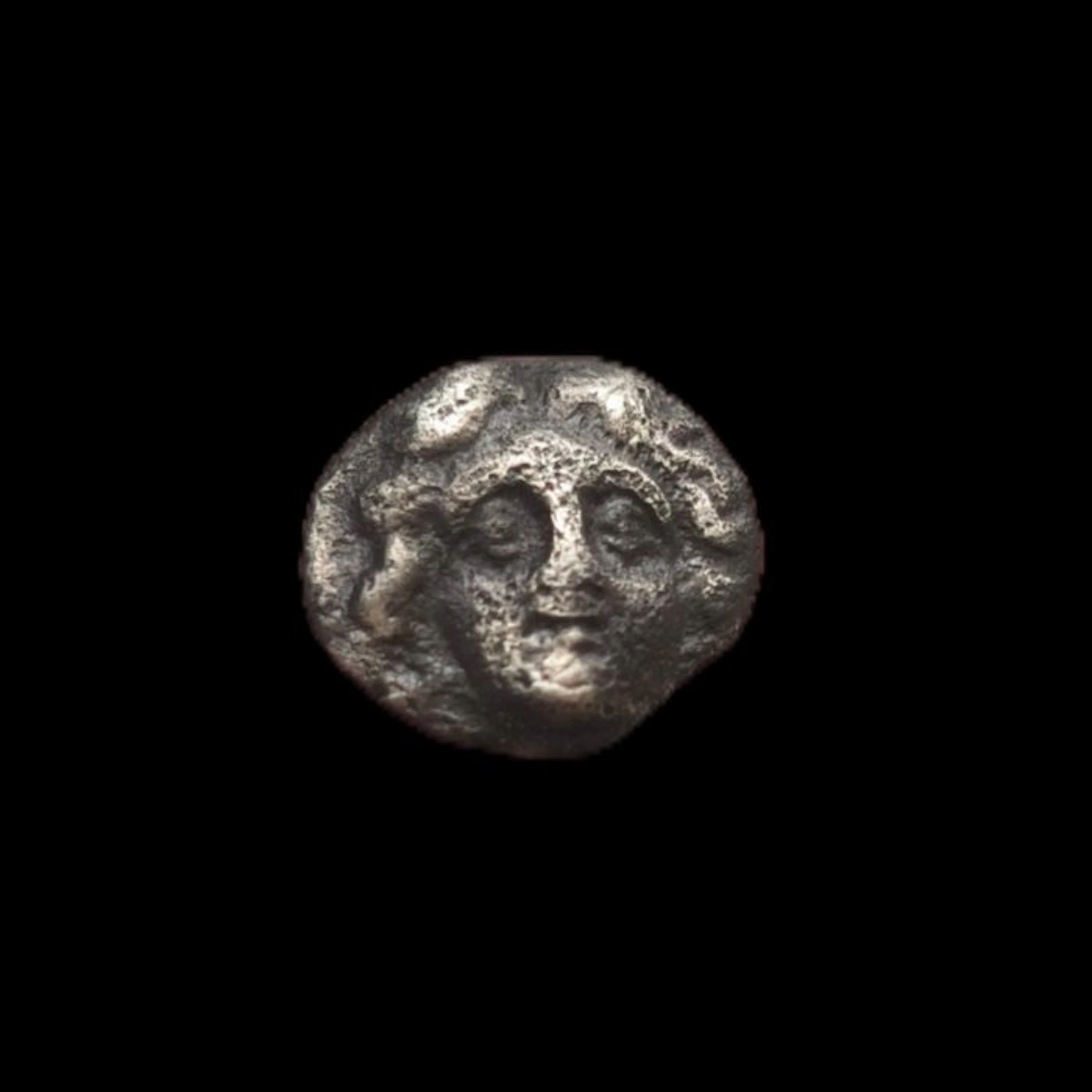 Pisidia, Selge Silver Obol 4th Century BC Gorgoneion / Athena (No