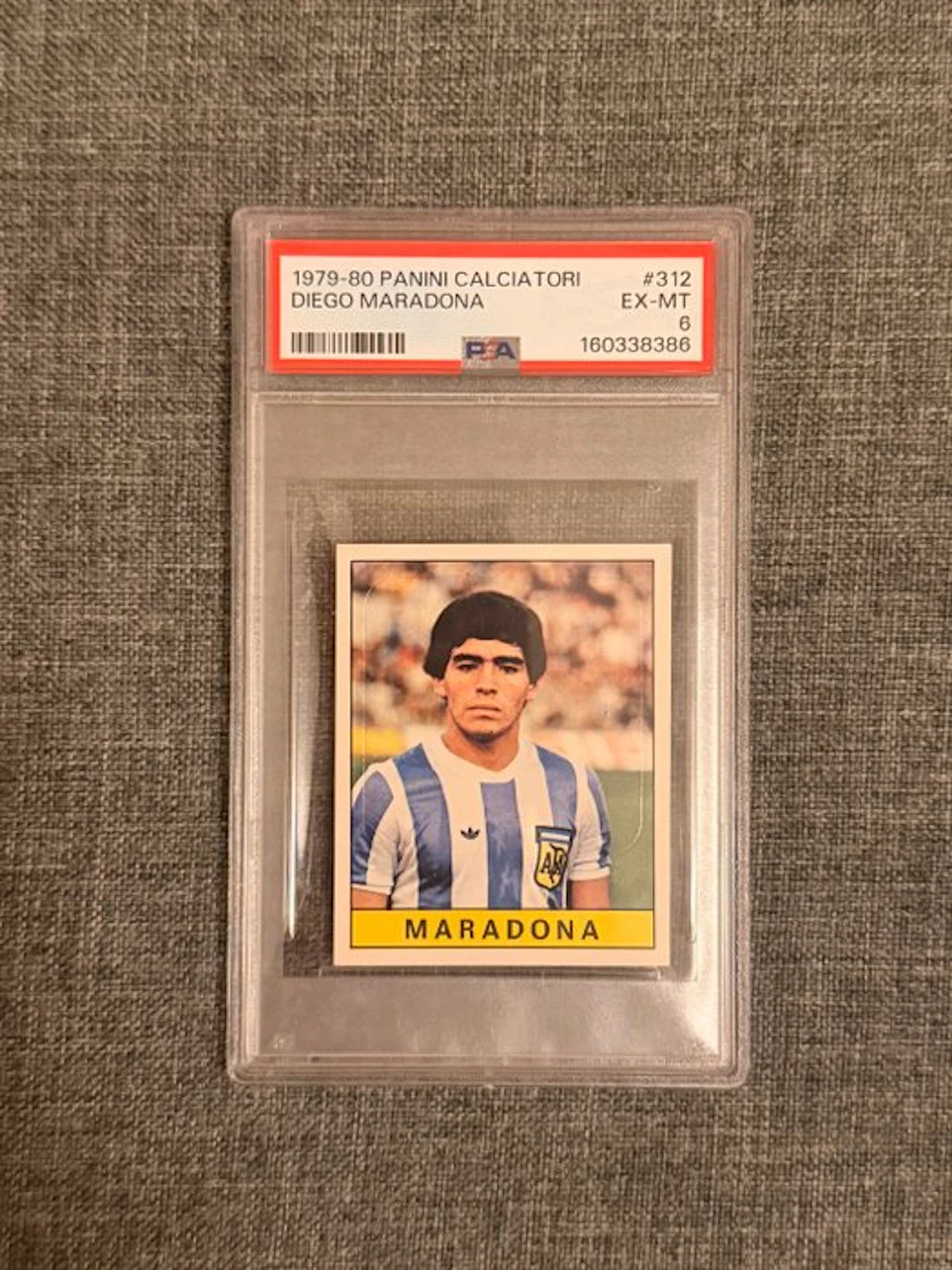 Panini - Calciatori 1979/80 - Rookie Maradona Graded card - PSA 6
