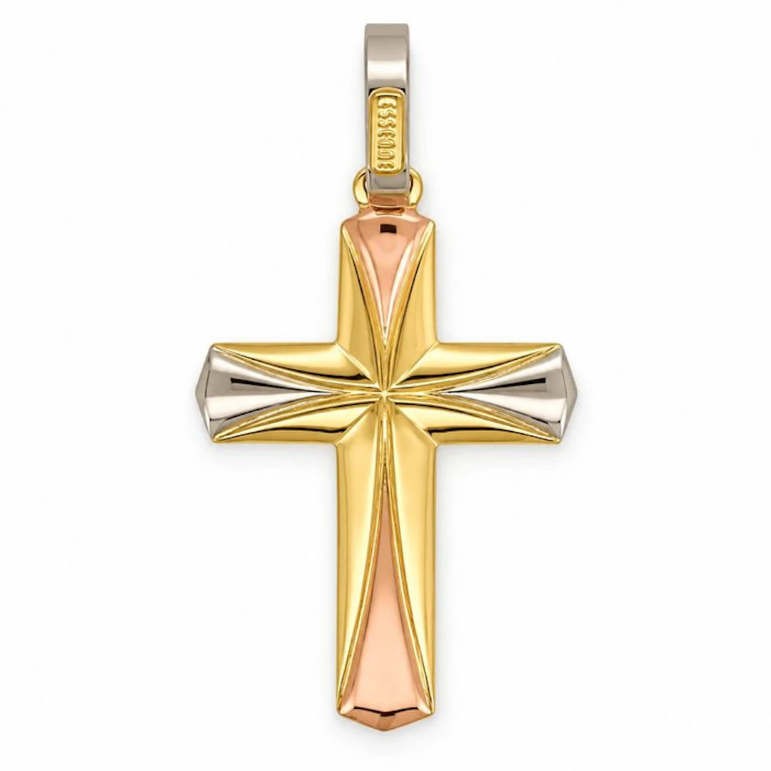Pendant - 18 kt. Yellow gold, Rose gold, White gold - Made in Italy - Essemme