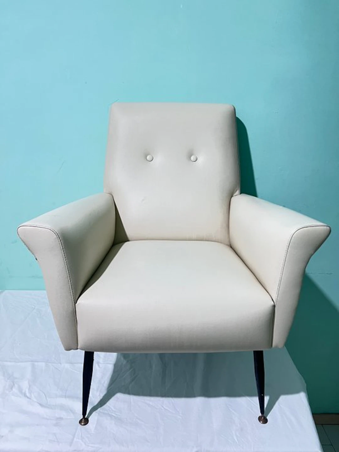 Armchair - Synthetic leather - Mid-Century Modern