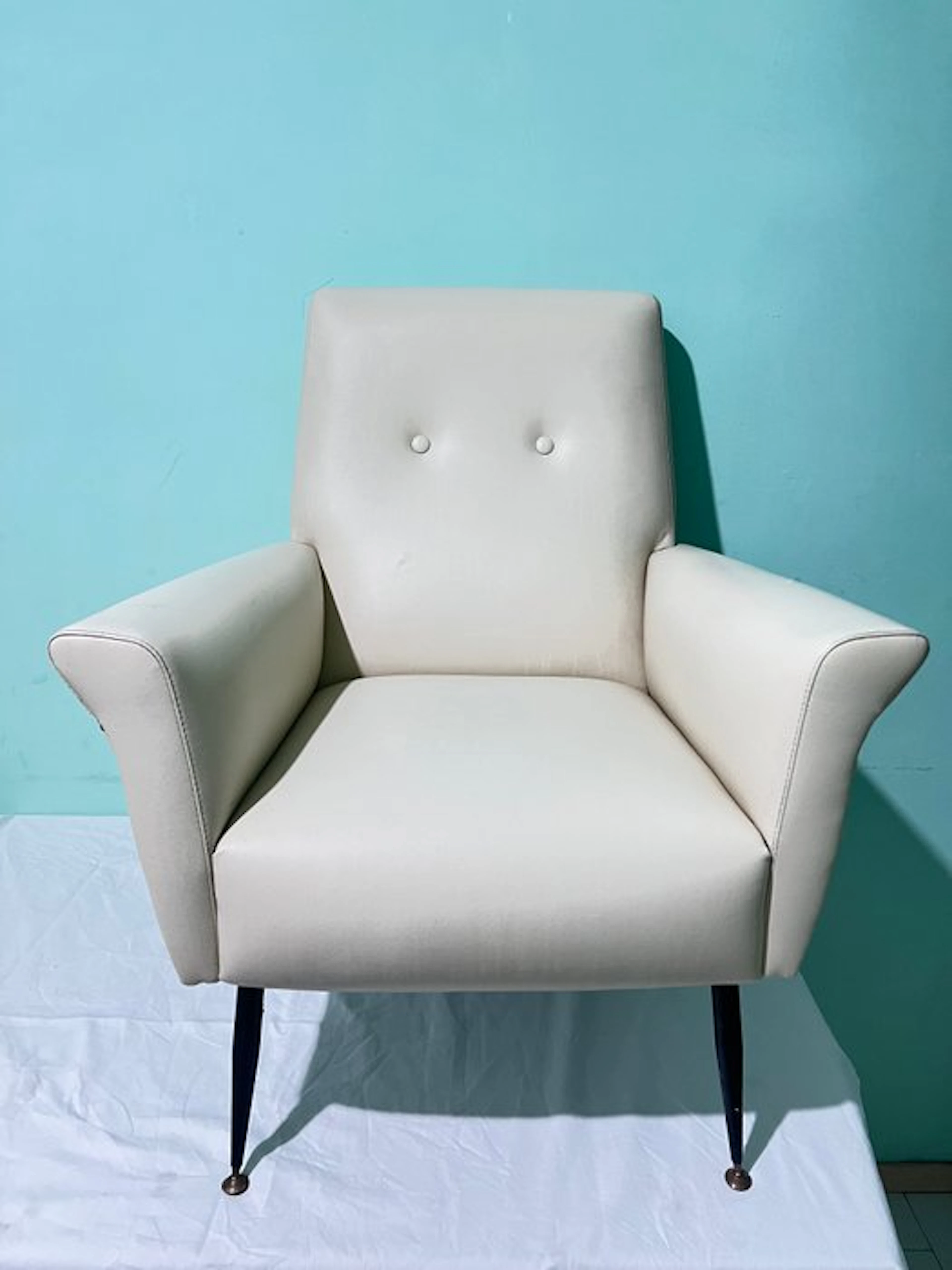 Armchair - Synthetic leather - Mid-Century Modern