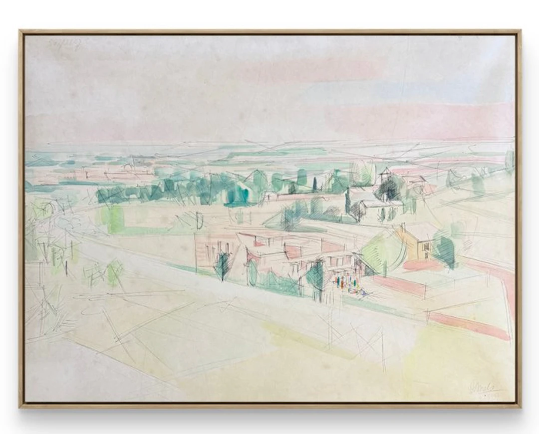 René Mels (1909-1977) - Saint-Rémy-de-Provence 2 juillet...