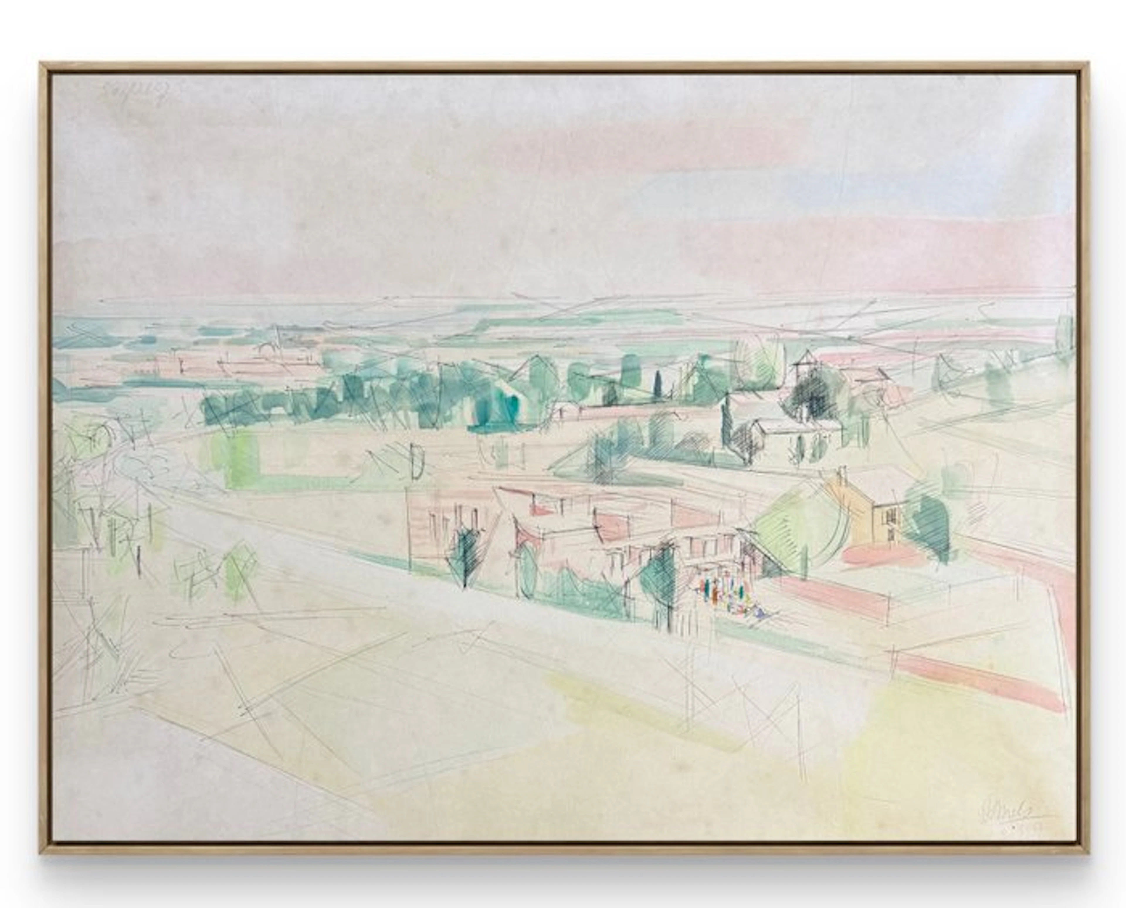 René Mels (1909-1977) - Saint-Rémy-de-Provence 2 juillet...