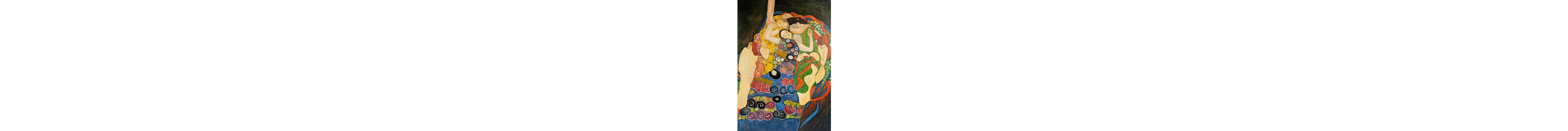 Italian school (XX) - La vergine - omaggio a Gustav Klimt