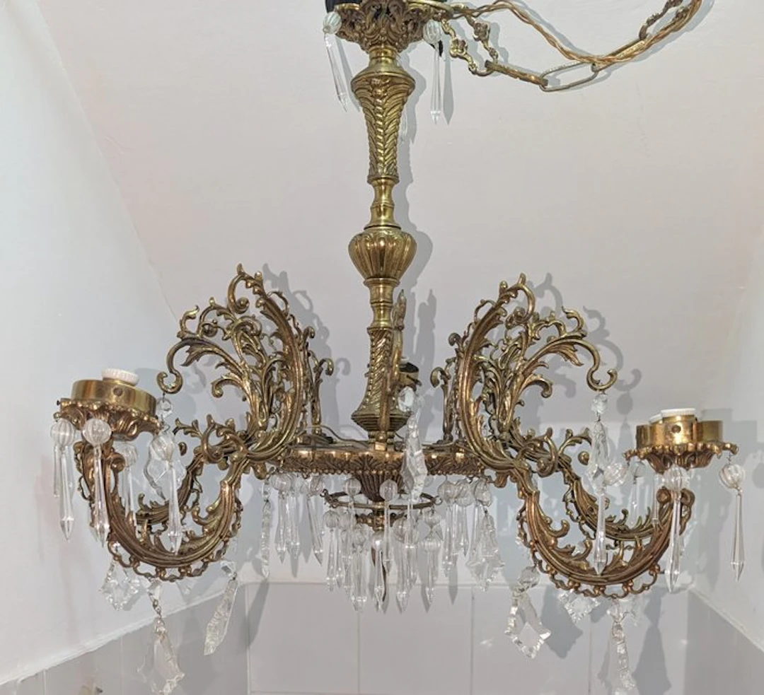 Chandelier - Cast brass