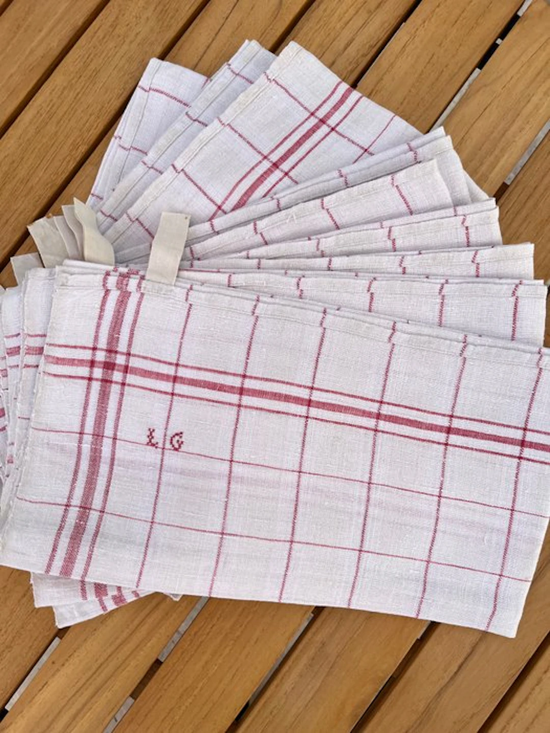 Napkin (10) - 68 cm - 54 cm - French elegance