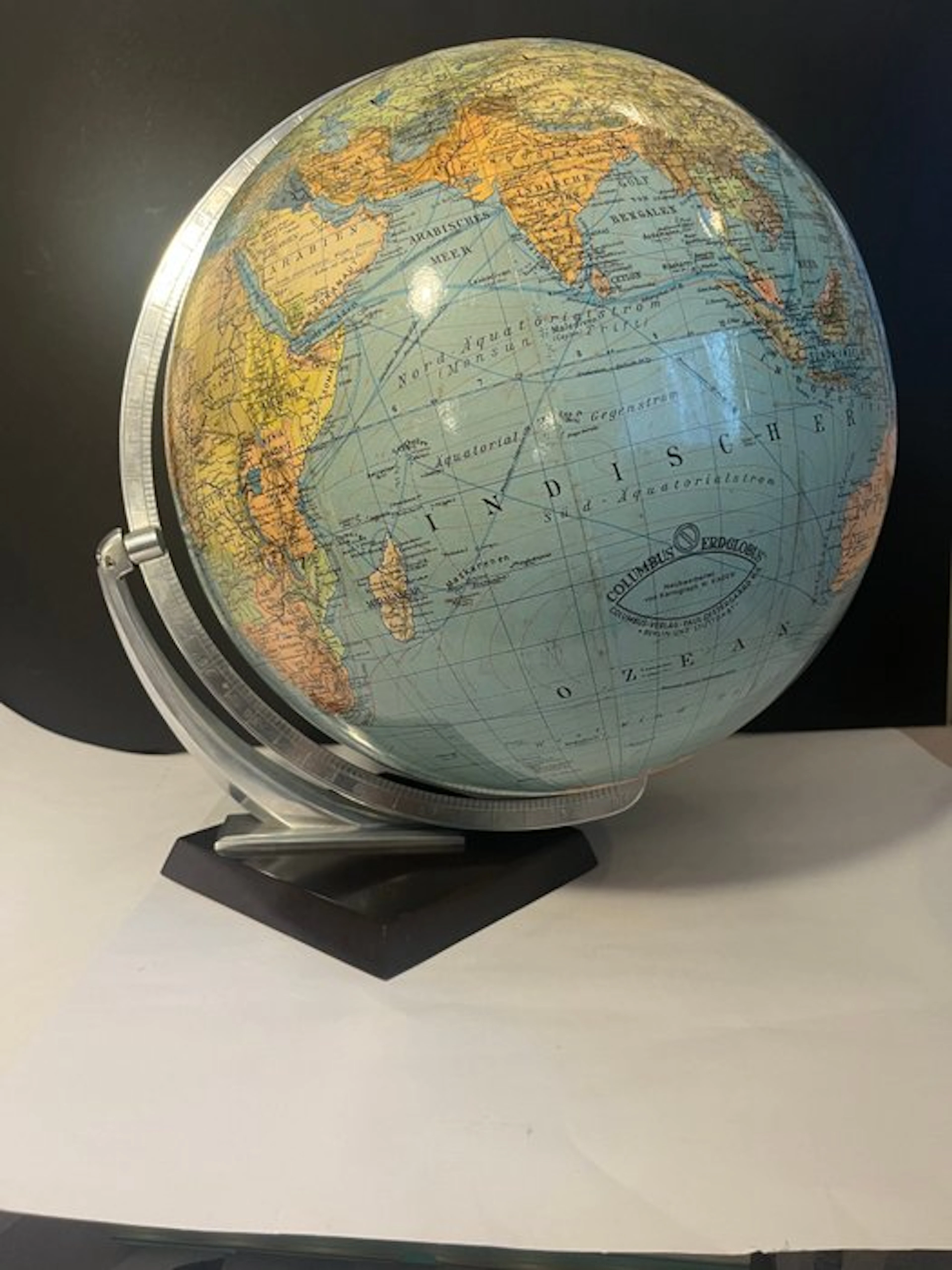 Terrestrial table globe - w. kaden - Paul Oestergard - 1940-1950