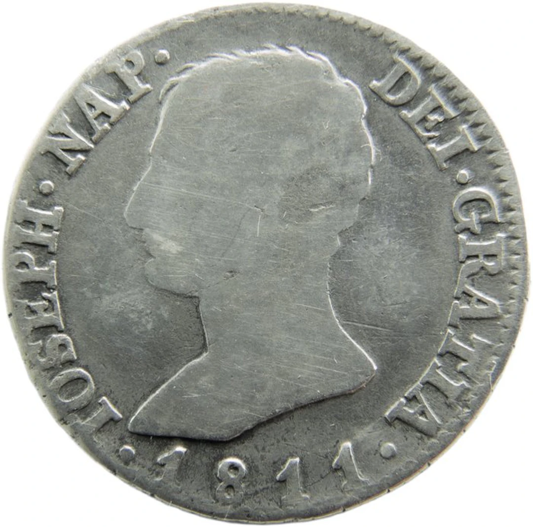 Spain. Jose Napoleón. 4 Reales Acuñados en Madrid. 1811. A·I (No reserve price)