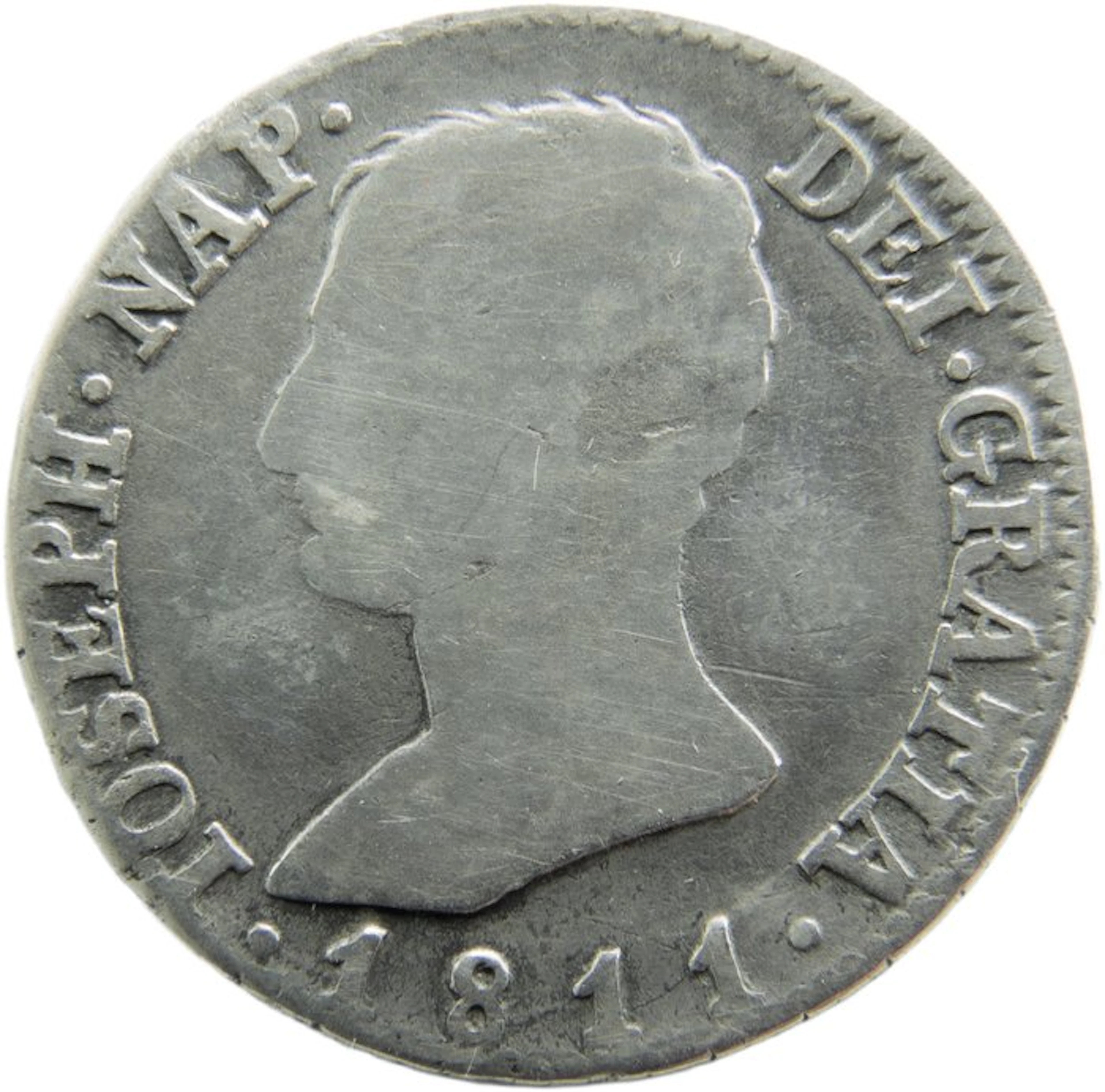 Spain. Jose Napoleón. 4 Reales Acuñados en Madrid. 1811. A·I (No reserve price)