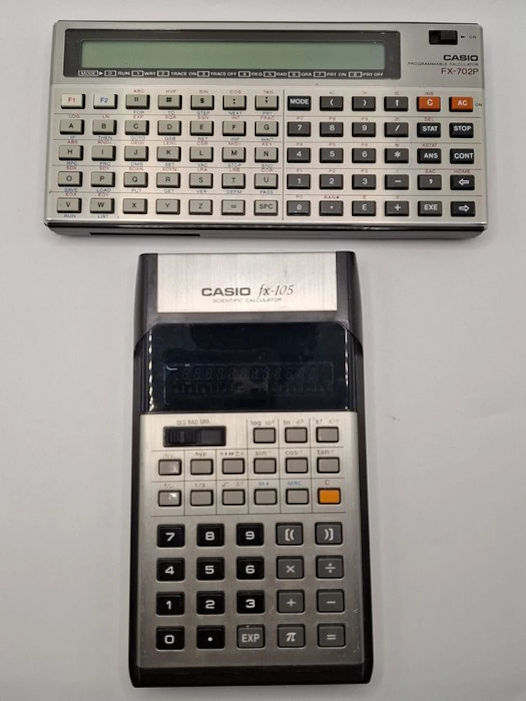 Casio - Calculator - 1980-1990 - Casio FX 105 and FX 702P
