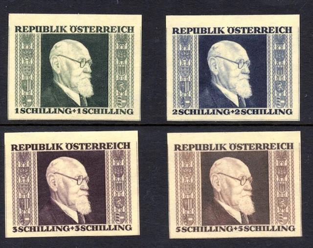 Austria 1946 - Karl Renner untanned- Free shipping worldwide * - Michel