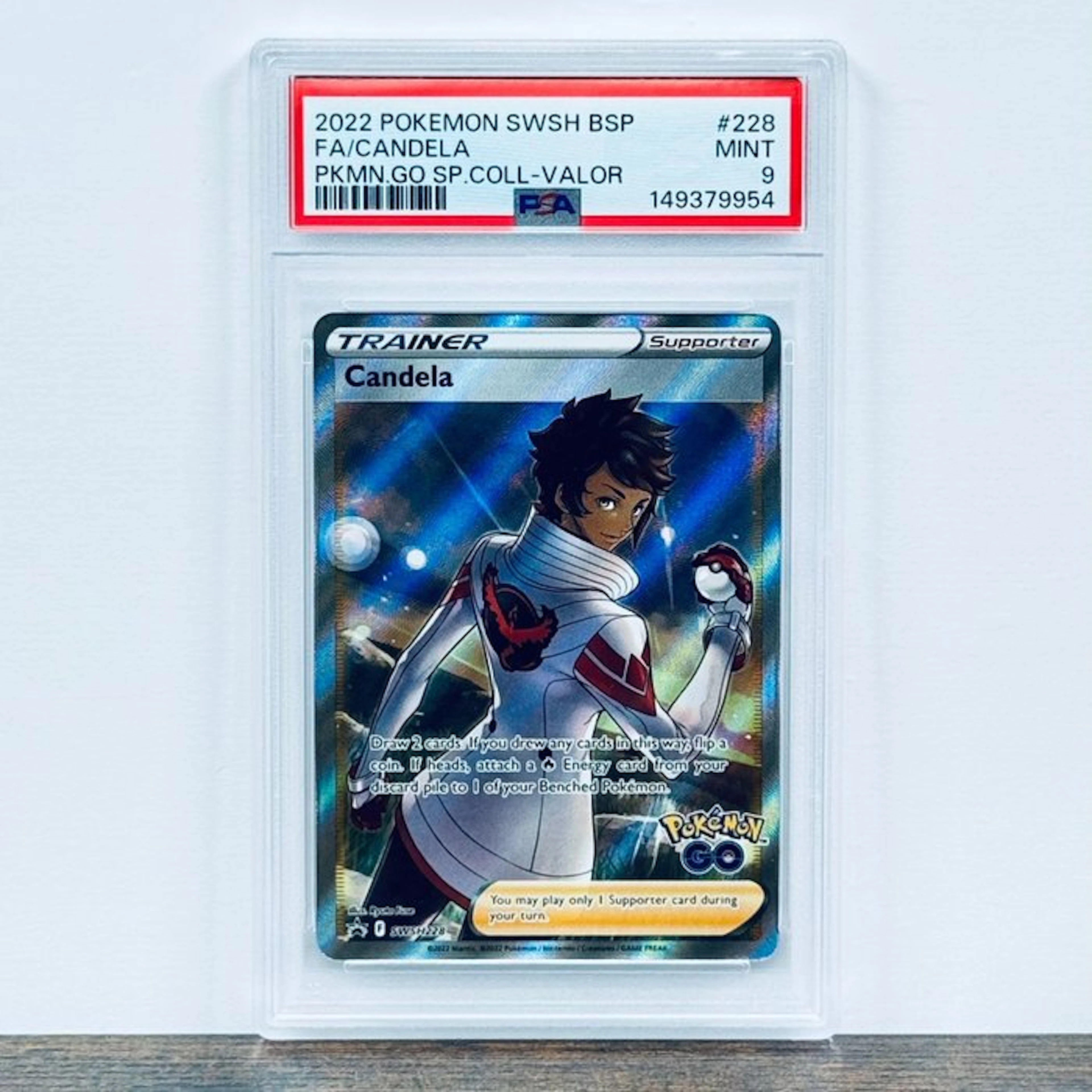 Pokémon Graded card - Candela 228 – Pokémon - PSA 9