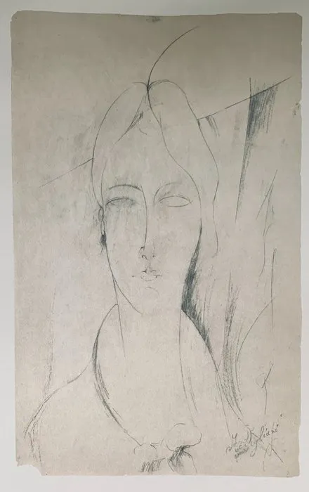 Amadeo Modigliani (1884-1920) - Ritratto di Lunia