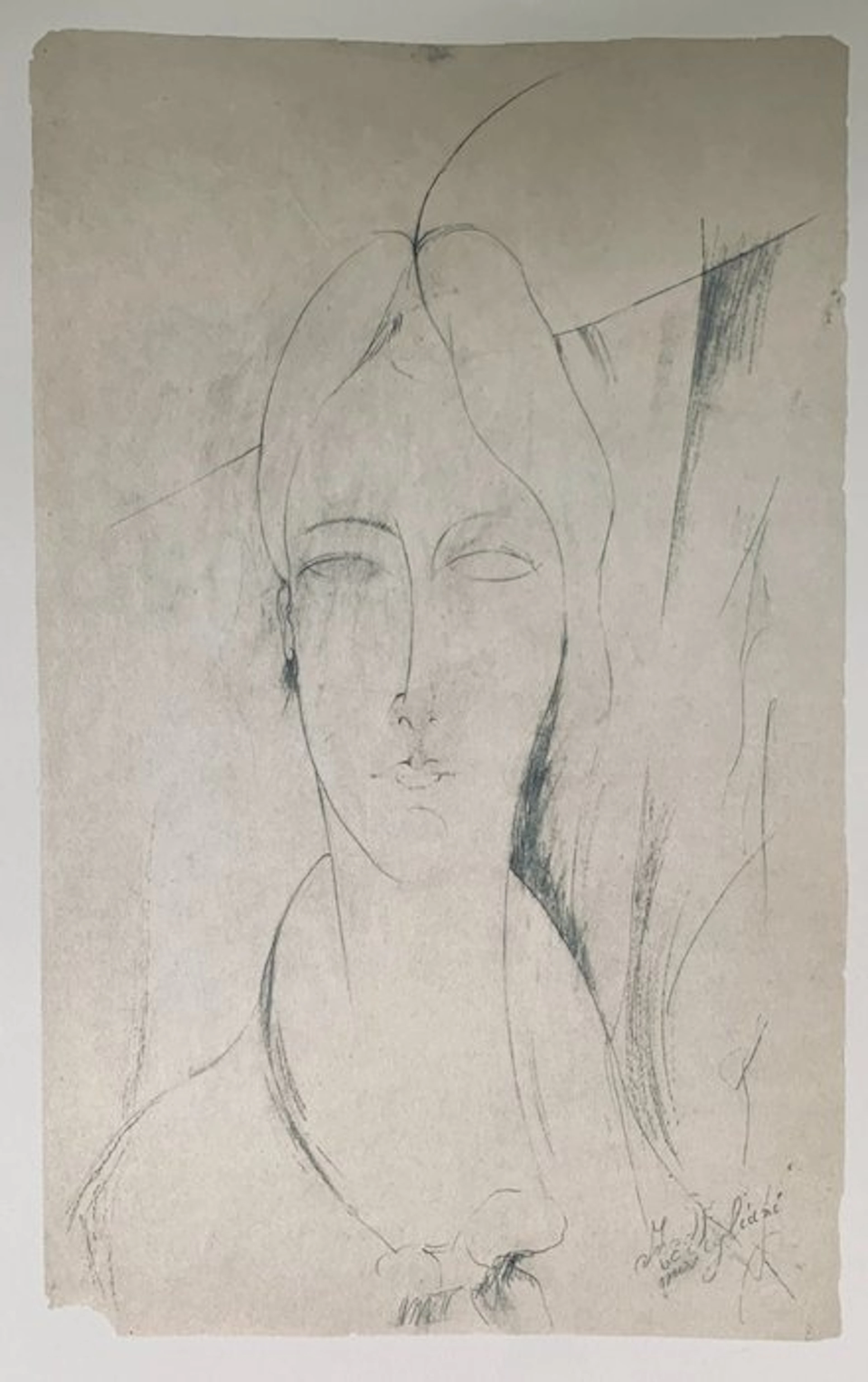 Amadeo Modigliani (1884-1920) - Ritratto di Lunia