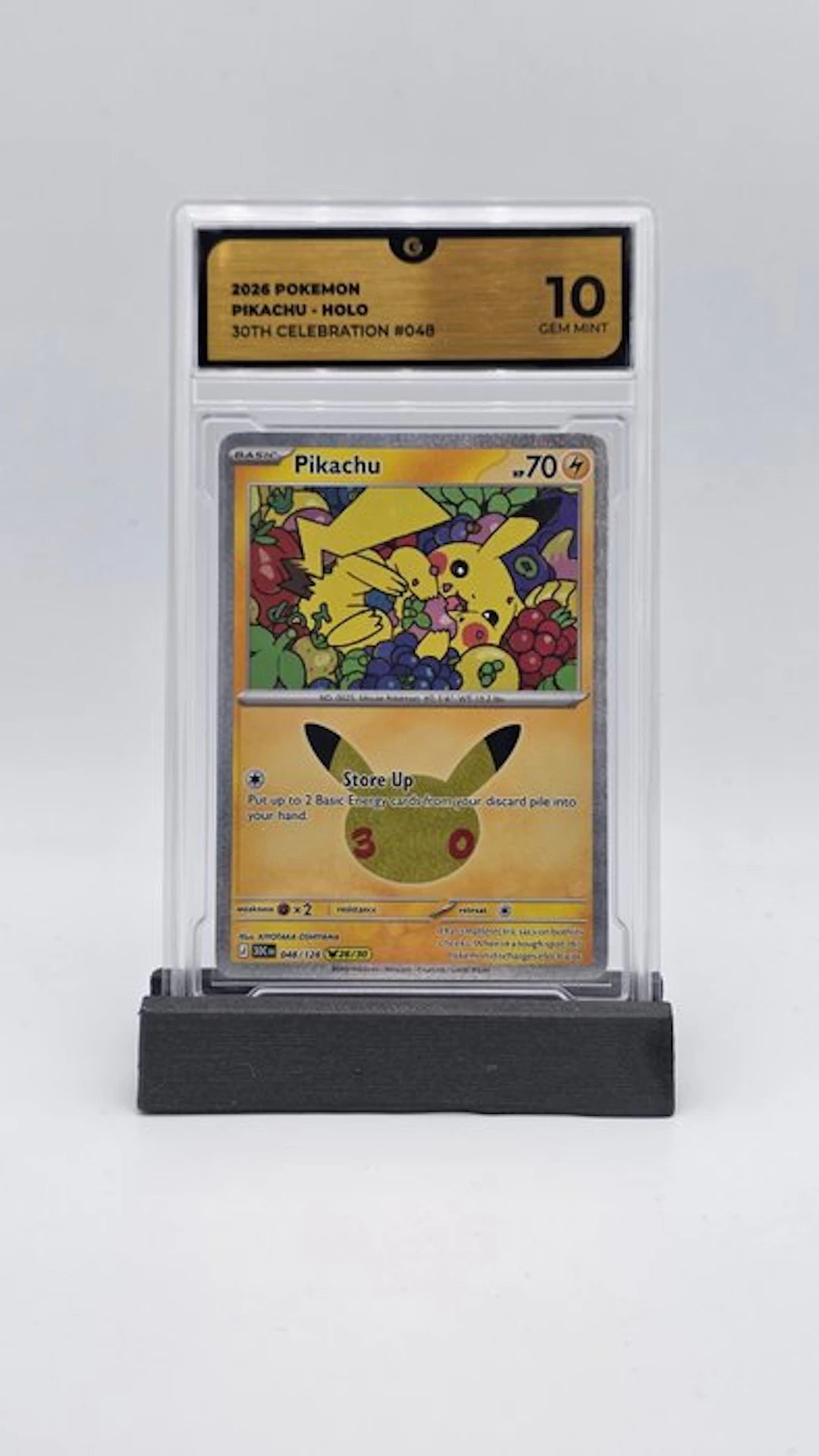 Pokémon - 1 Graded card - Pikachu 048 Holo - GG 10 - Mega Evolution