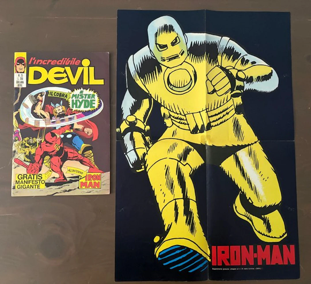 Devil n. 25 con poster - Editoriale Corno - 1 Comic - First edition/1973