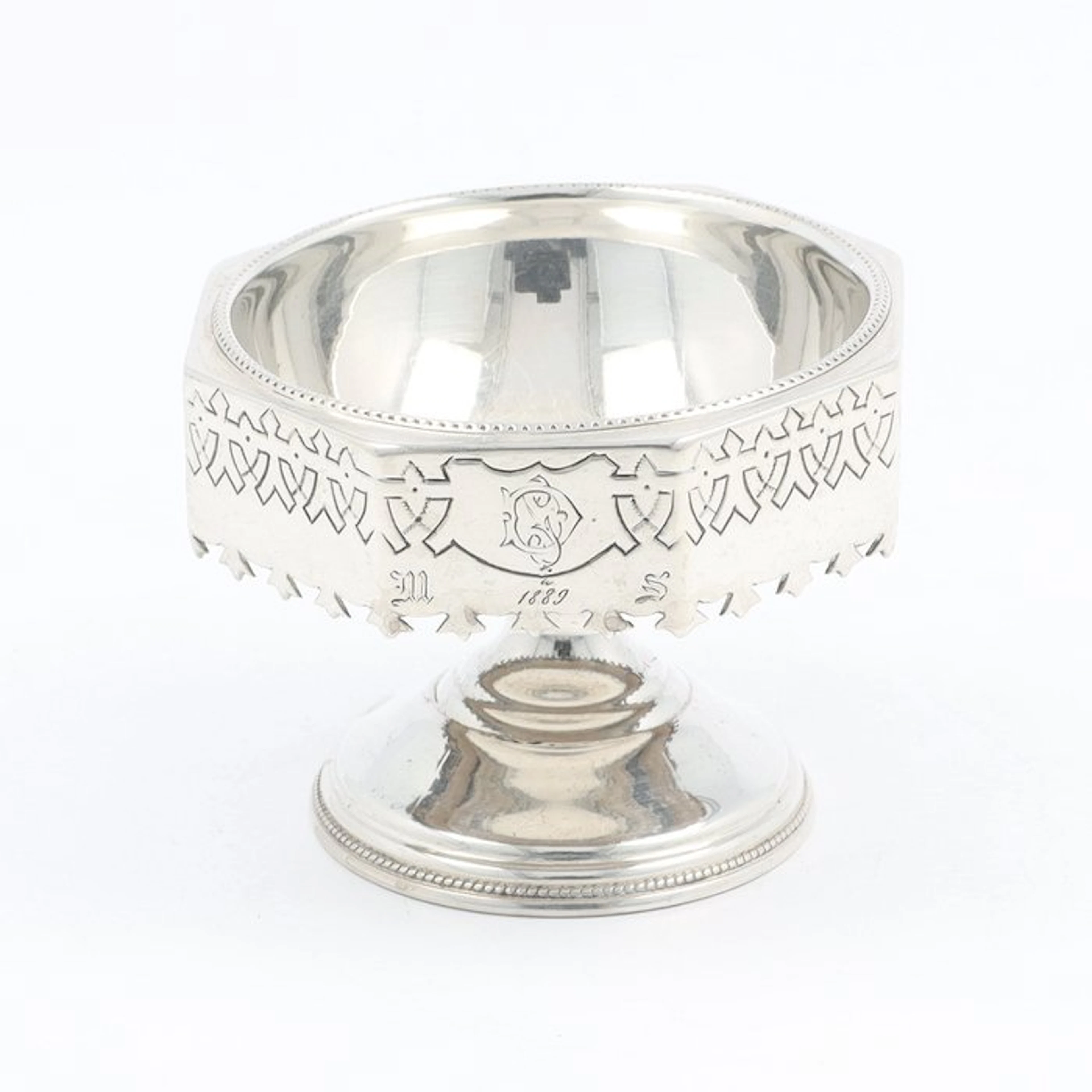 NO RESERVE - Rusland ca. 1889 - Salt cellar - .875 (84 Zolotniki) silver