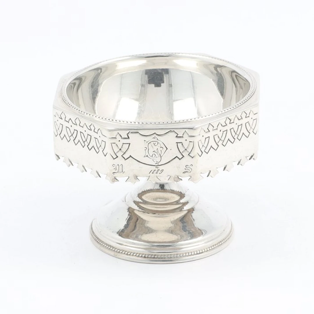 NO RESERVE - Rusland ca. 1889 - Salt cellar - .875 (84 Zolotniki) silver