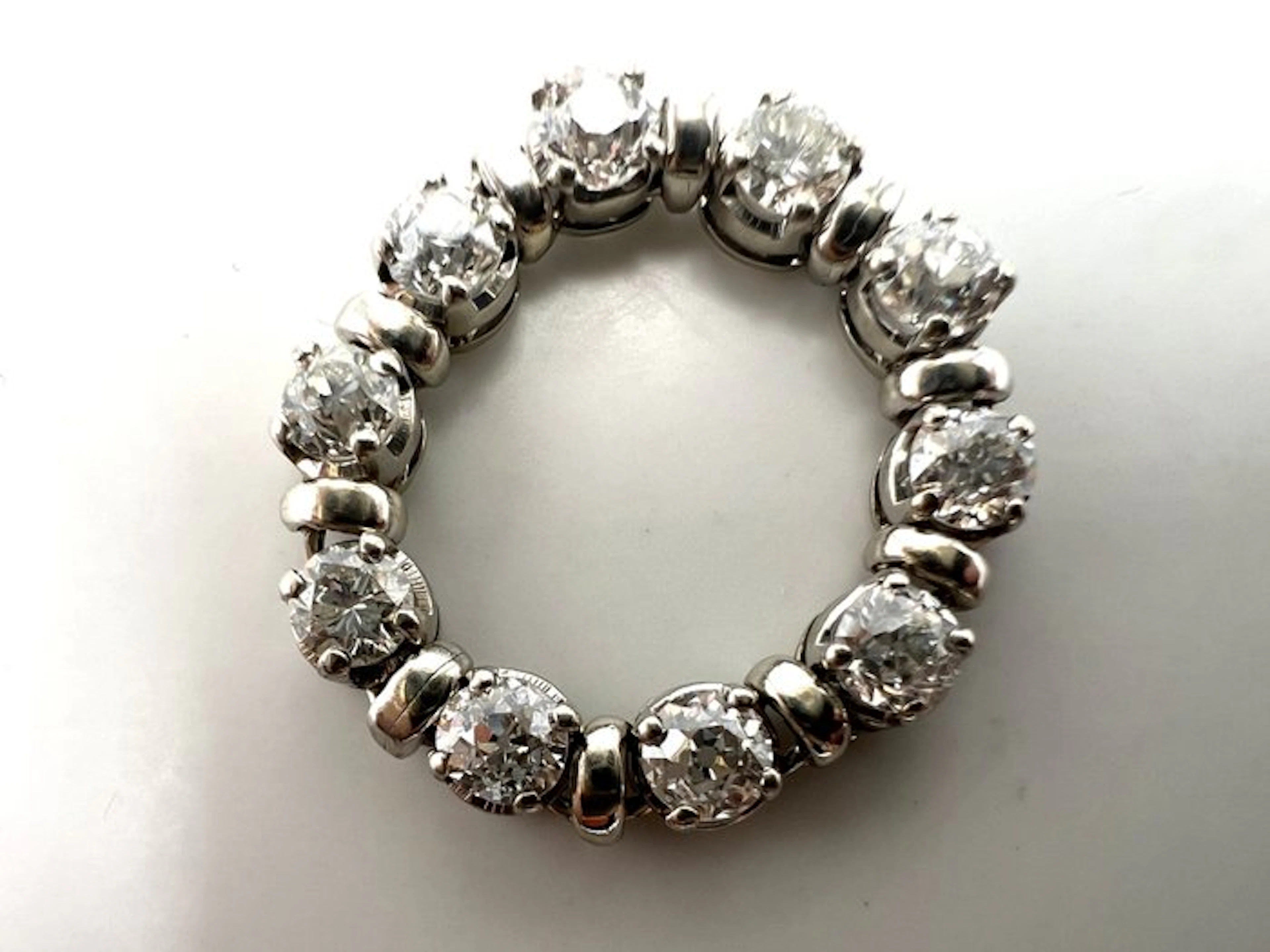 Ring - 18 kt. White gold - 2.00ct. tw. Diamond (Natural)