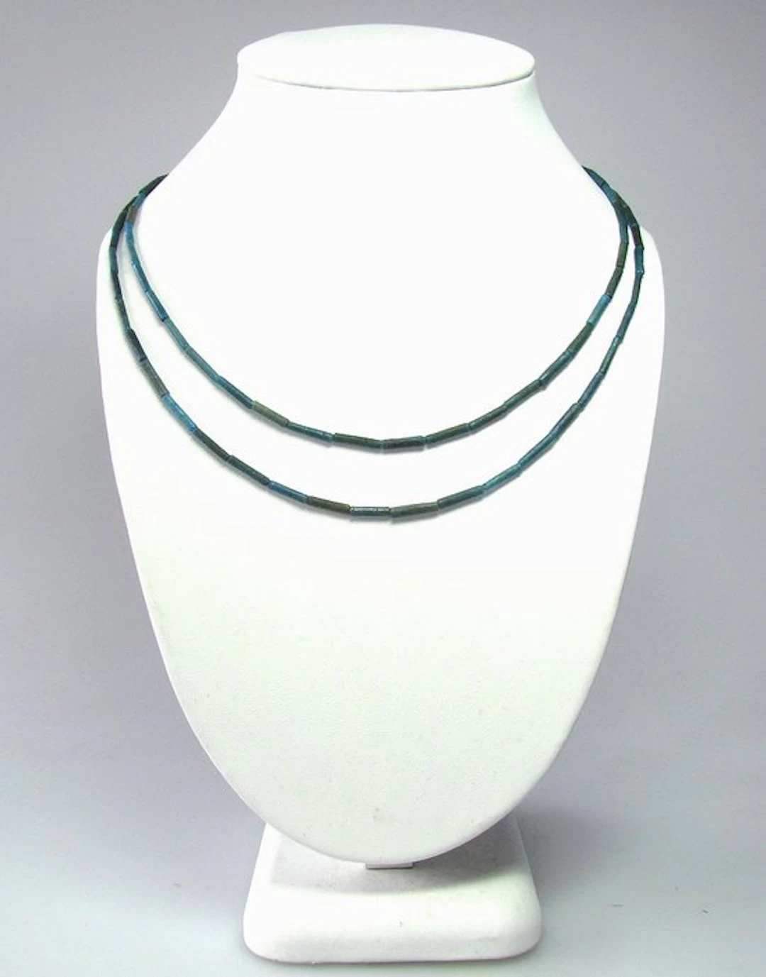 Ancient Egyptian Faience Two dreamlike Egyptian Dark Blue...
