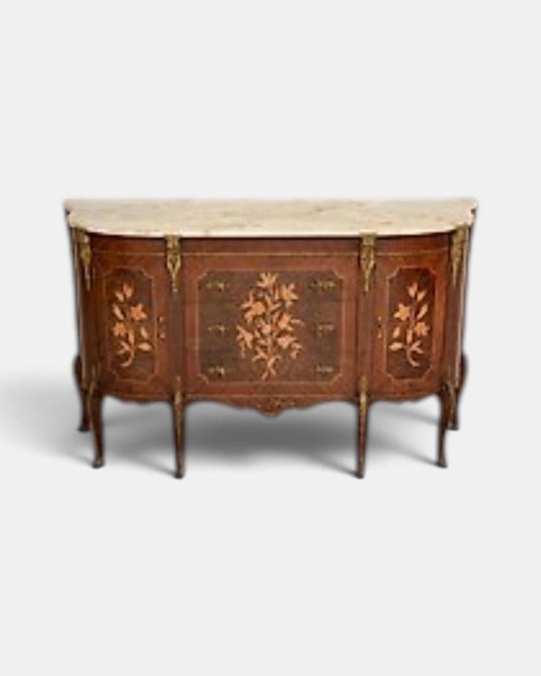 Commode - Marble, Wood, Bronze - Louis XV, Transition Style Commode