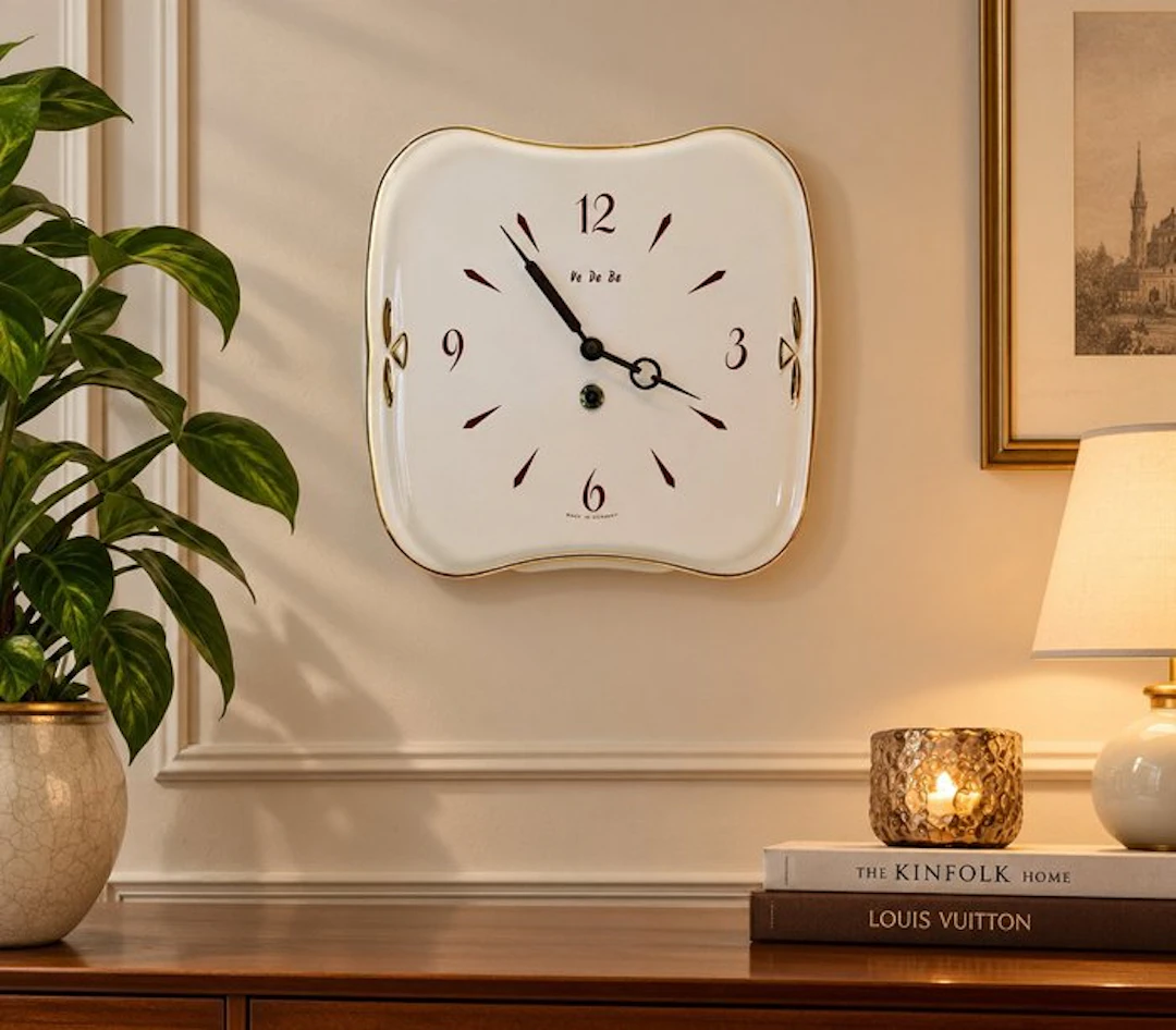 Wall clock - Junghans - Mid-century modern Ceramic - 1950-1960
