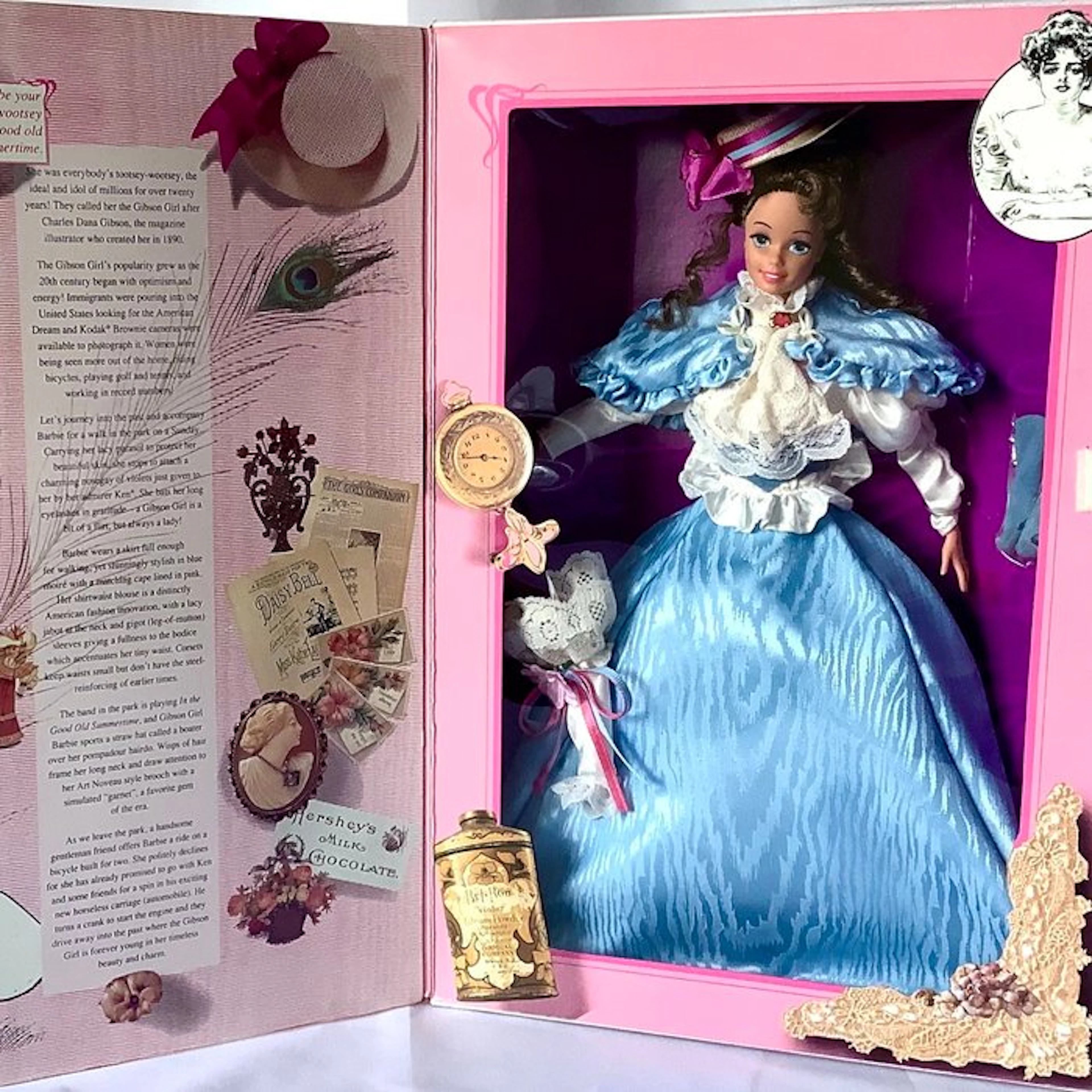 Mattel - Barbie doll Gibson Girl Great Eras Collection 1993 Mattel 37029
