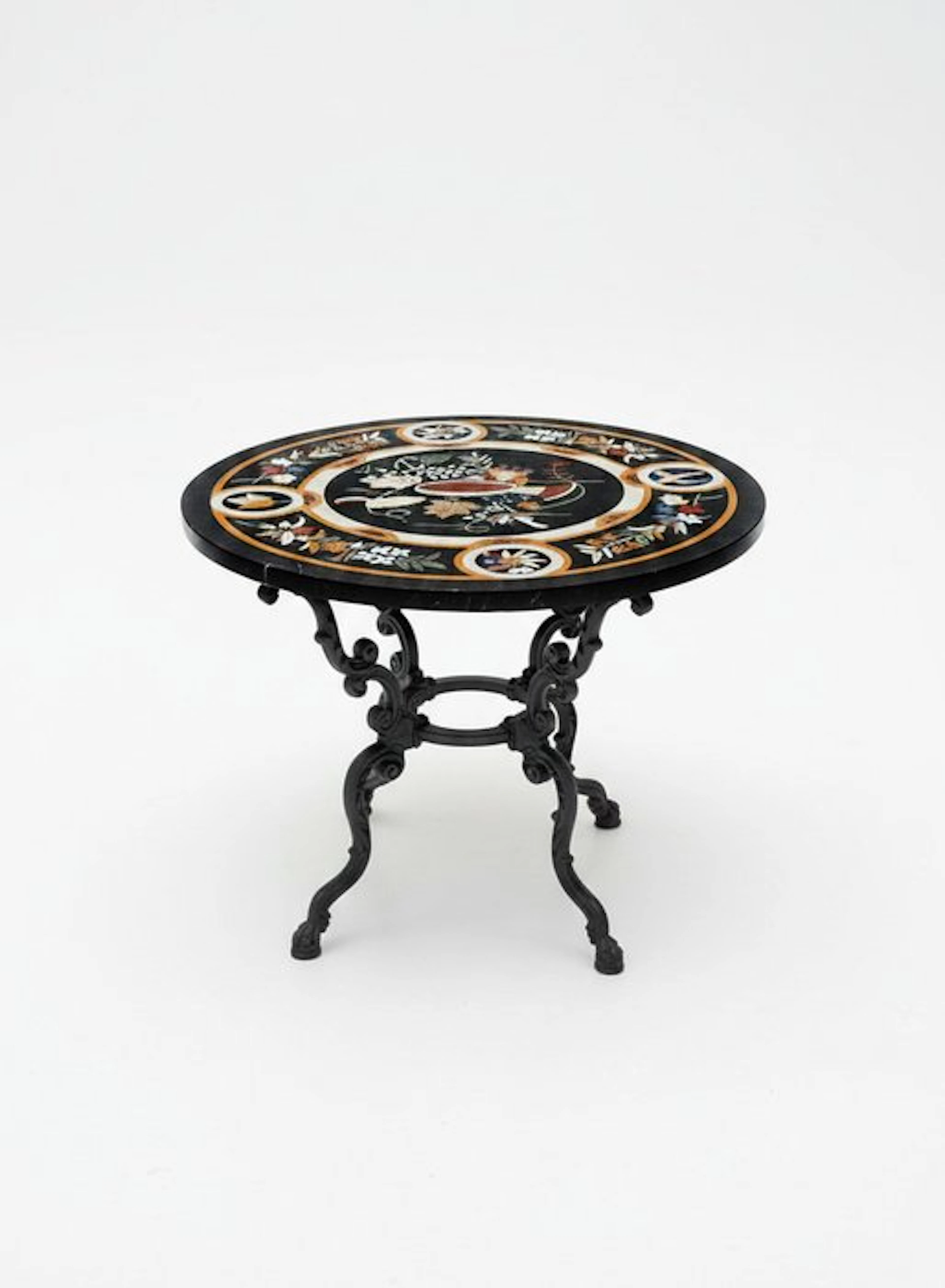 Table - Marble, Cast iron - Antique Marble Table