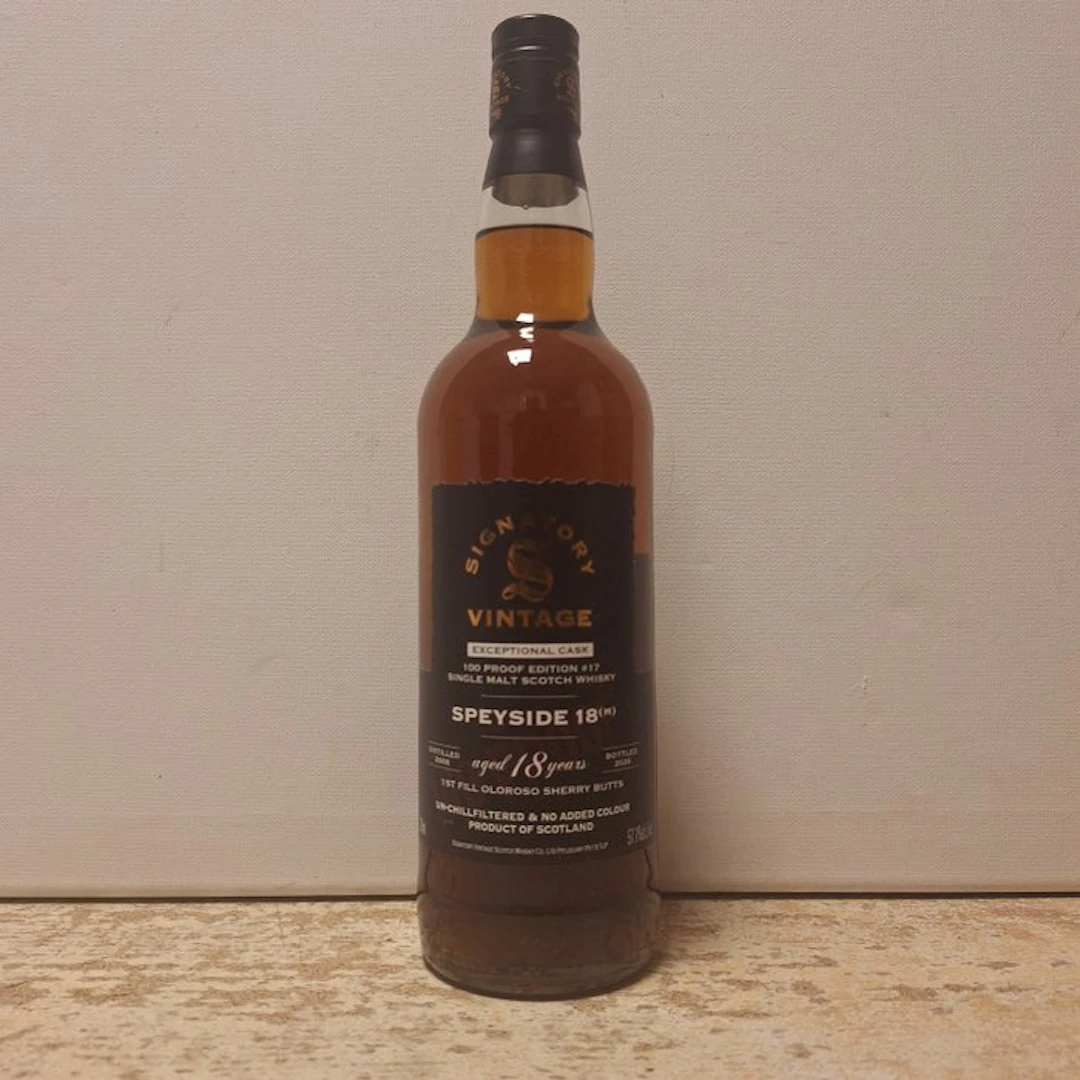 Speyside (M) 2008 18 years old Exceptional Cask - 100...