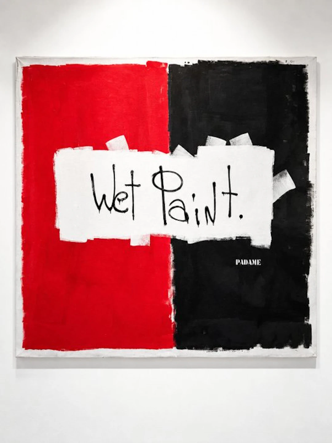 Padame ONE - Wet Paint - 146x160 cm XXL - Original Canvas