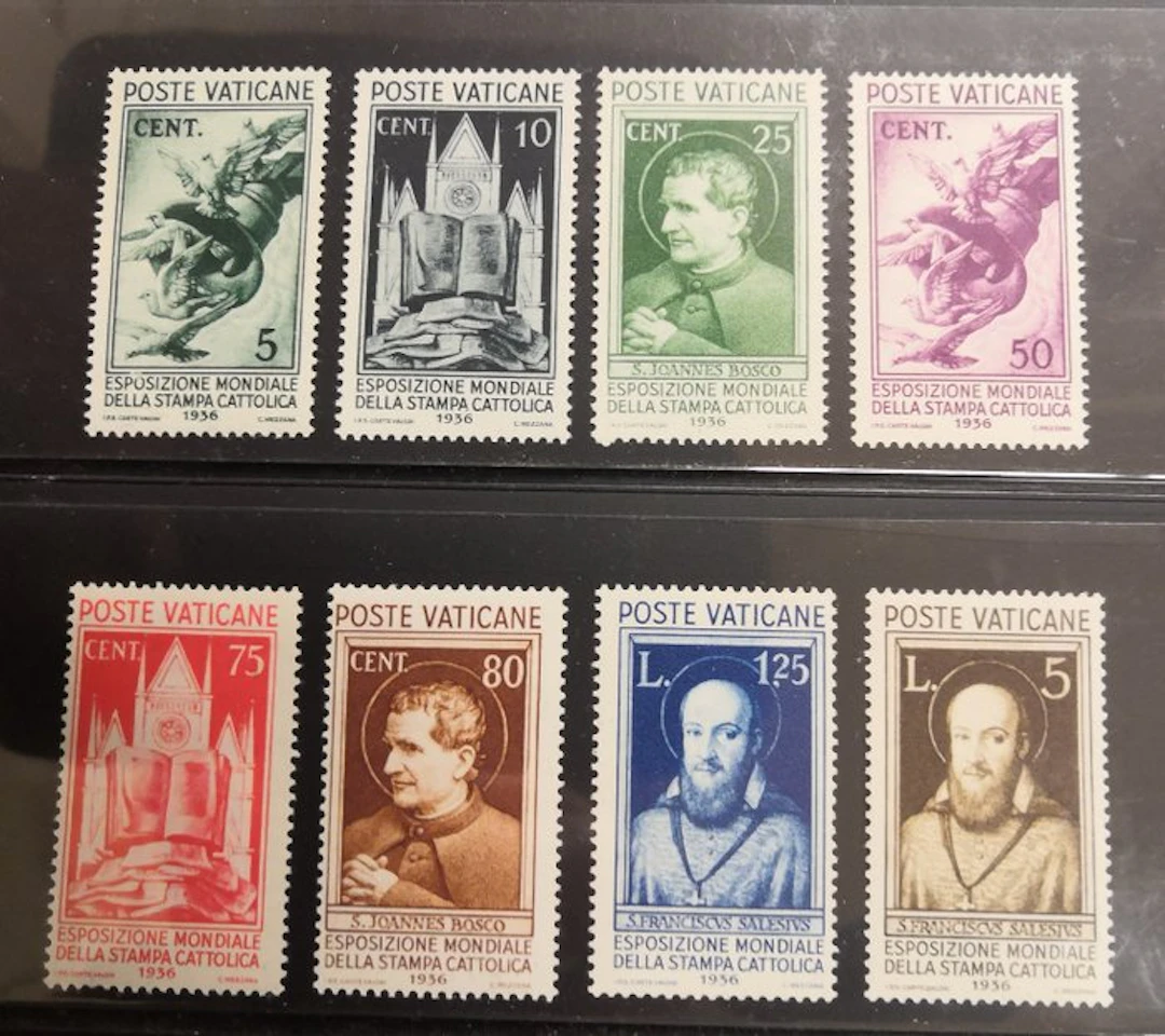 Vatican City 1936 - complete mint (MNH) set 'Catholic Press' - Michel 53-58