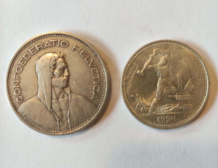 World. Lot of 2 coins 1932, 1924 (No reserve price)