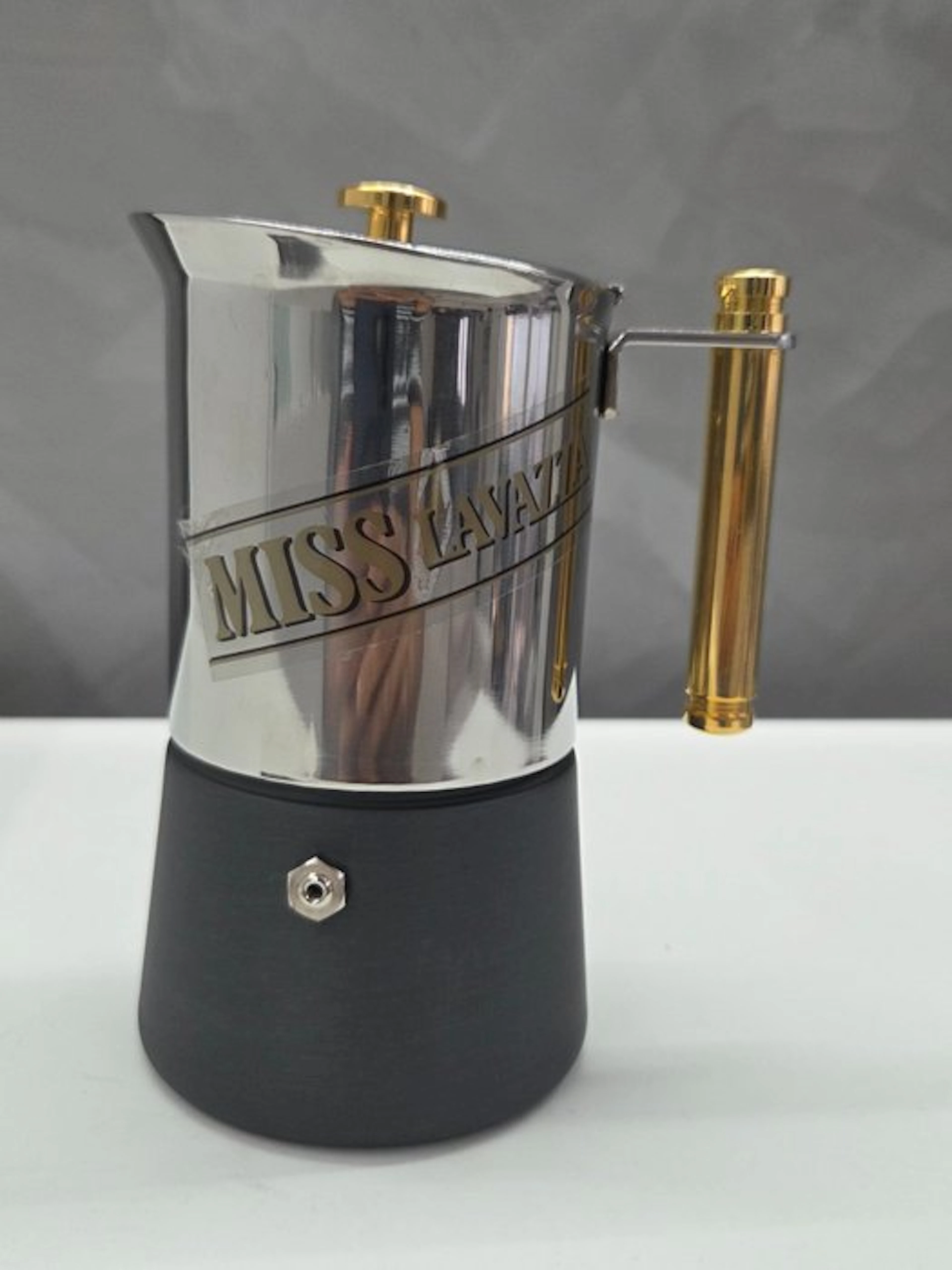 Lavazza - Coffee pot - Miss Lavazza - Steel, Aluminium, Plastic, Brass