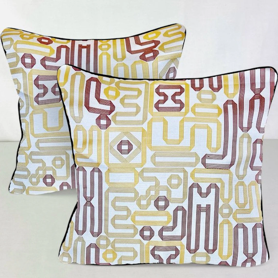 Hermès, -New pair of cushions made with Hermès fabric - Cushion
